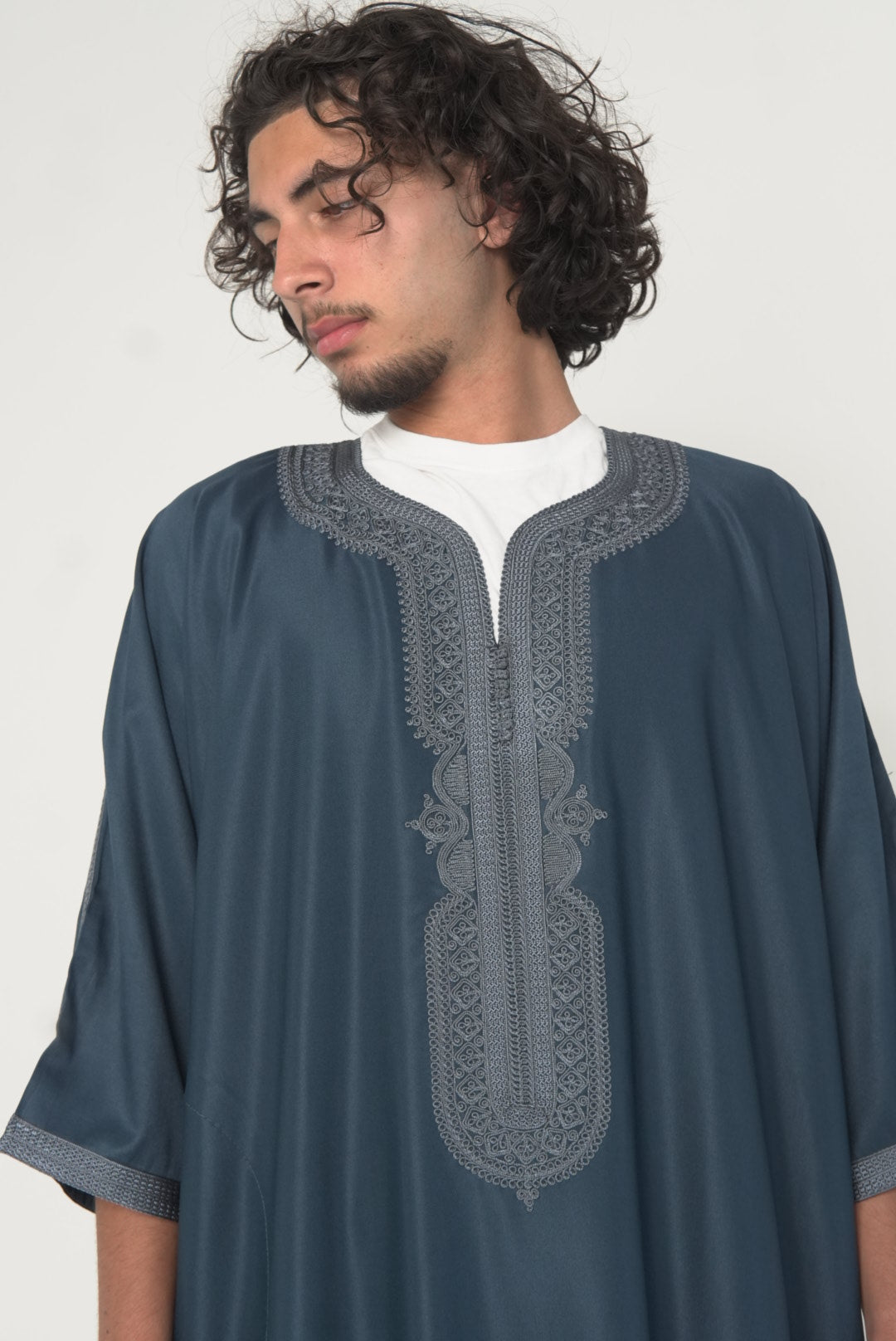 Navy & Grey Gandoura
