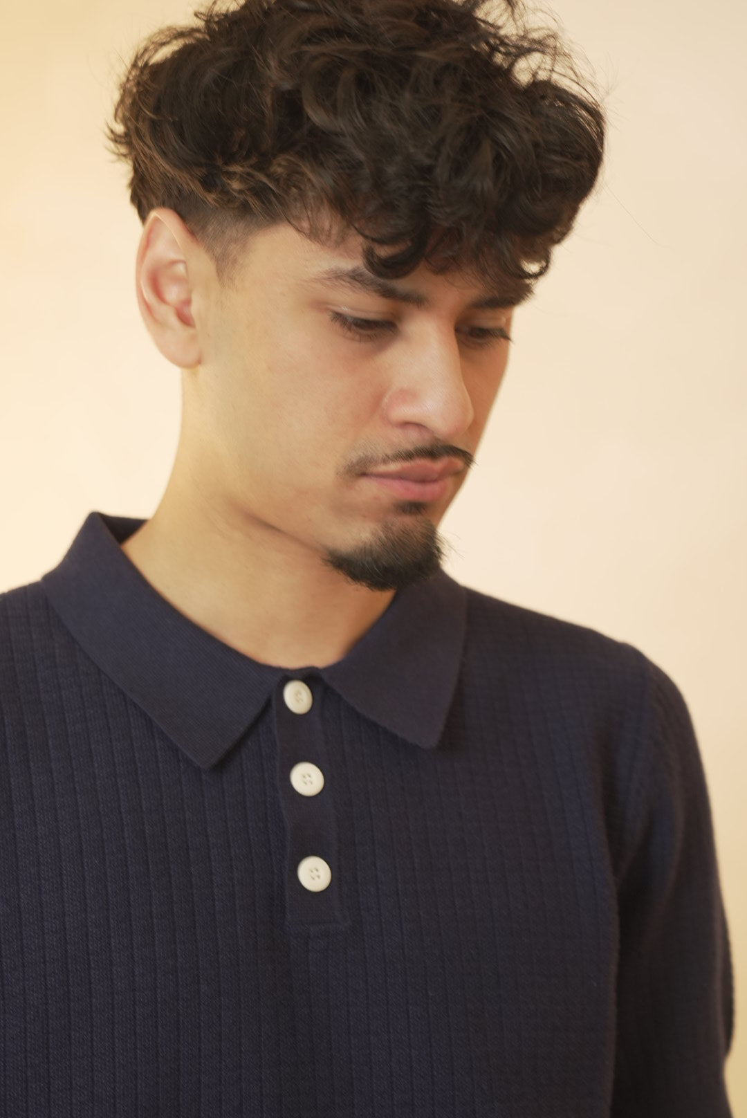 Navy Averno Heritage Polo – Relaxed Fit