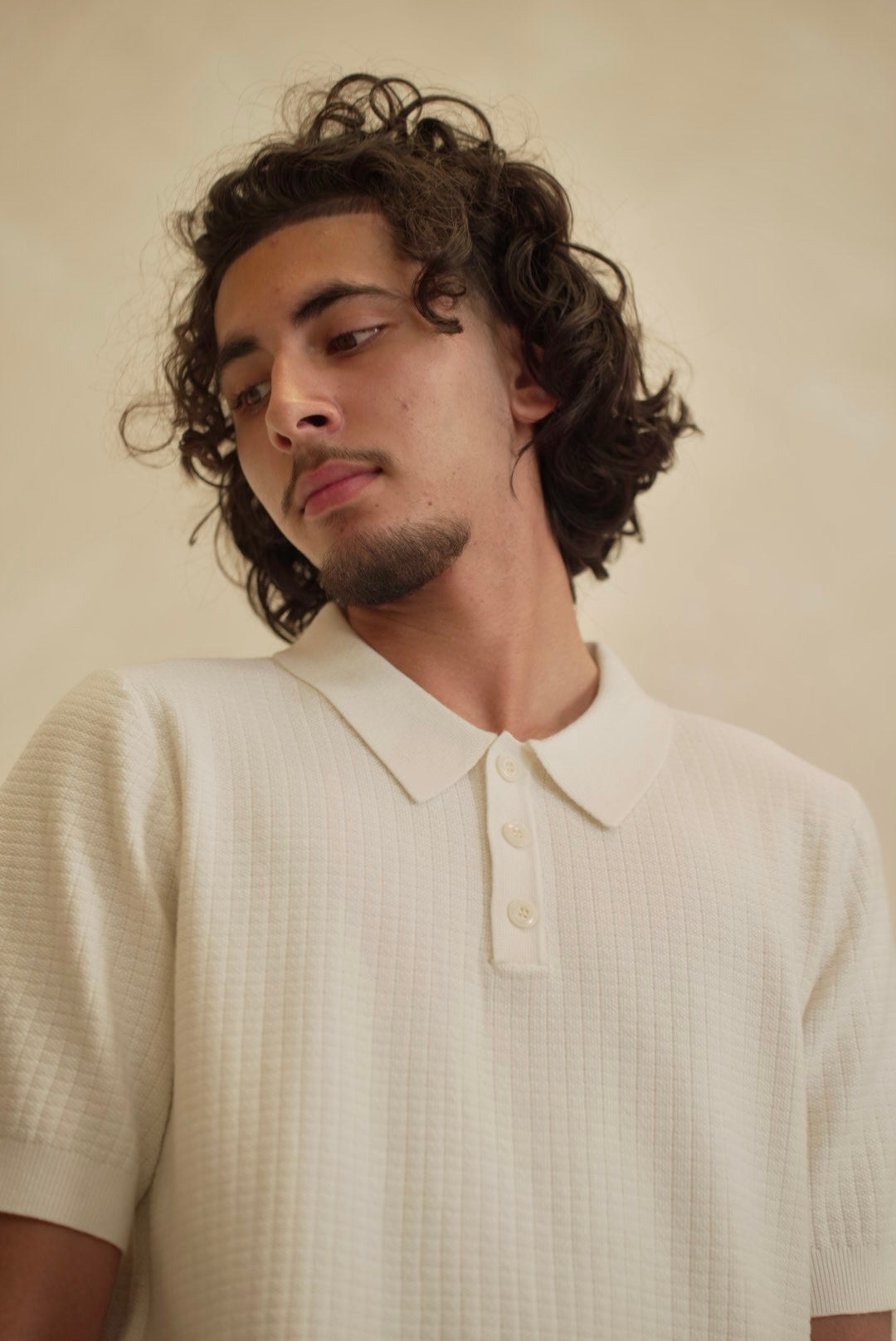 White Averno Heritage Polo – Relaxed Fit