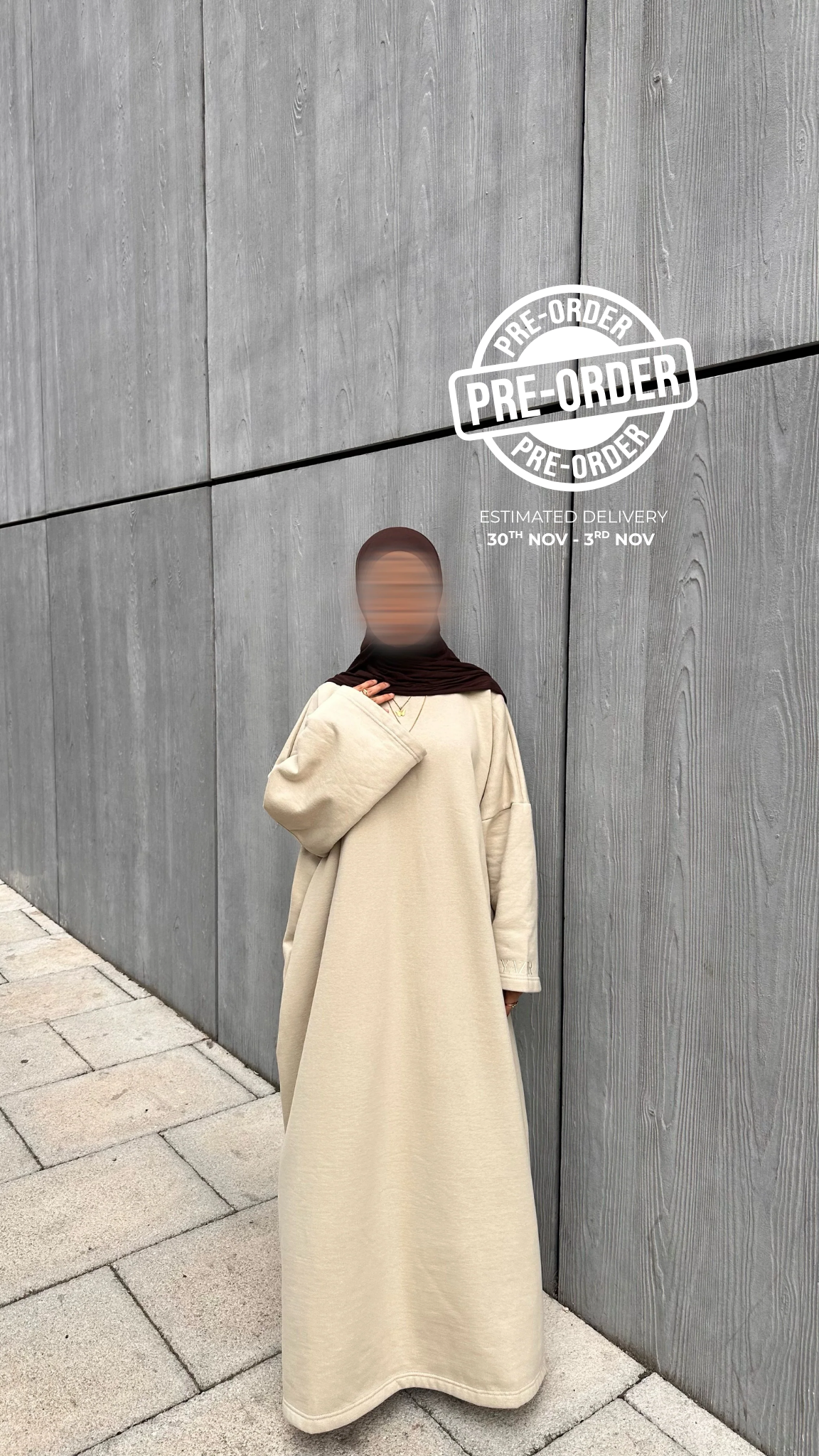 Layla Oat Premium Winter Abaya – Winter Edition - PRE ORDER