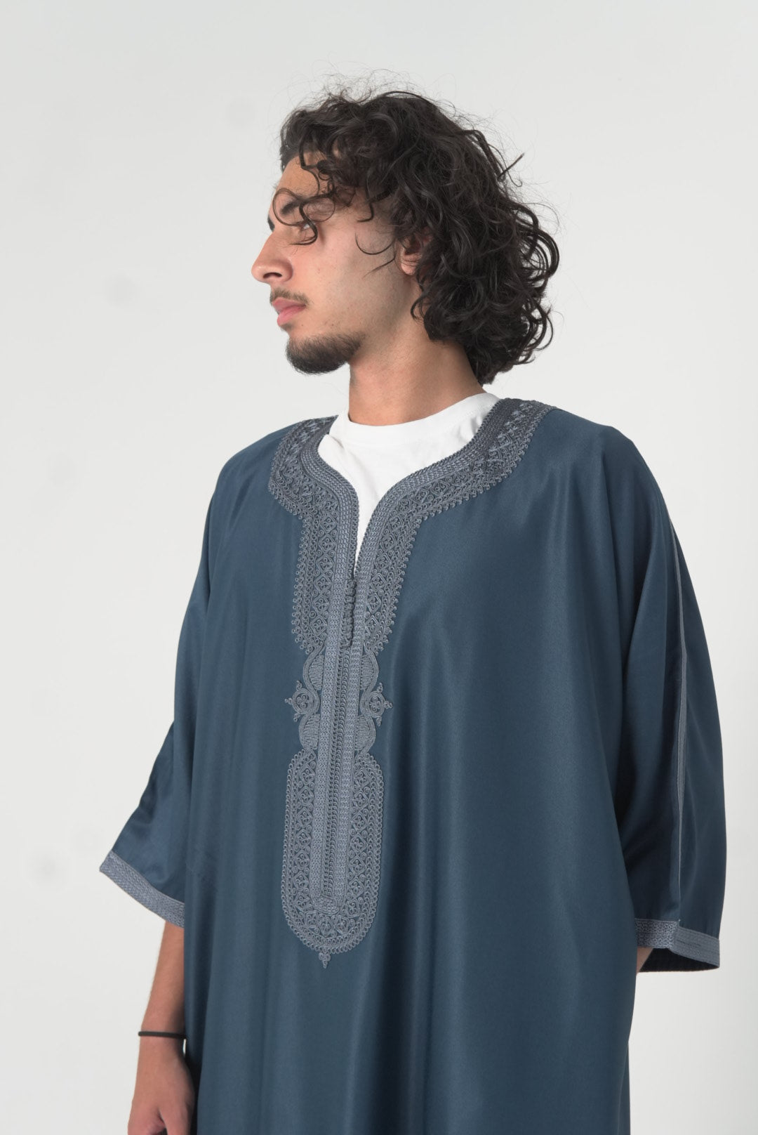 Navy & Grey Gandoura
