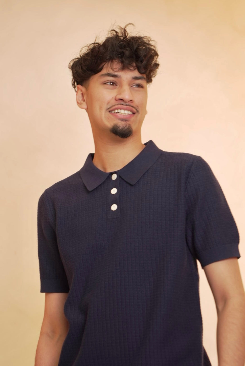Navy Averno Heritage Polo – Relaxed Fit