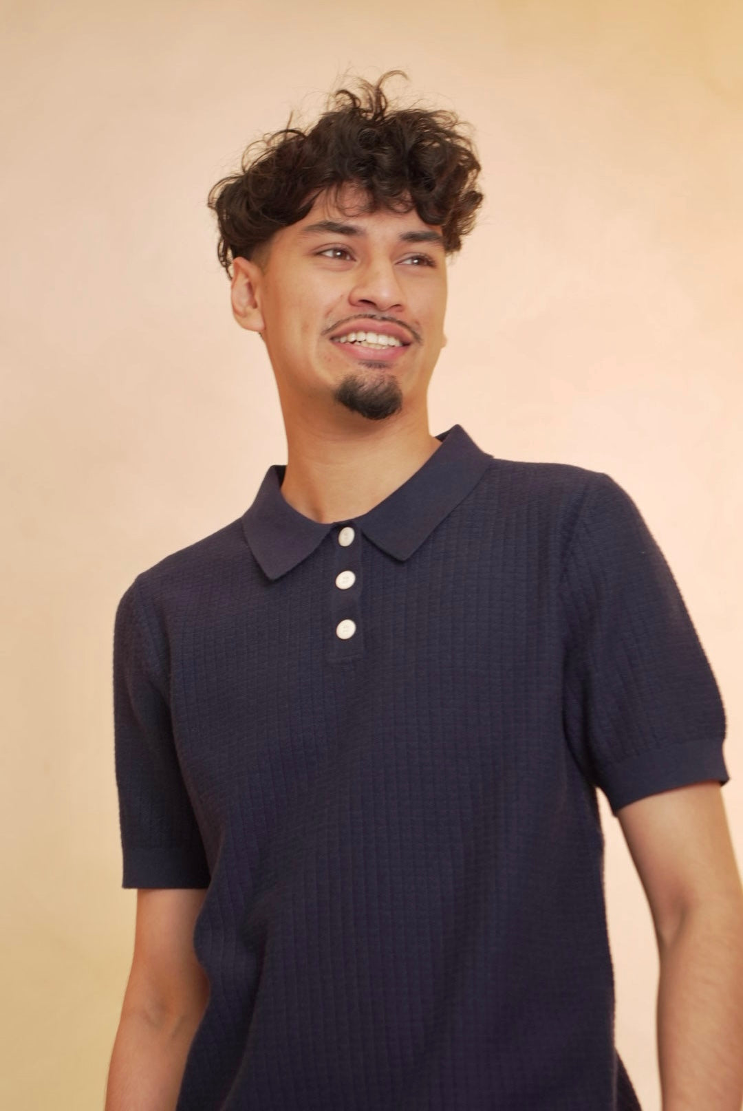 Navy Averno Heritage Polo – Relaxed Fit
