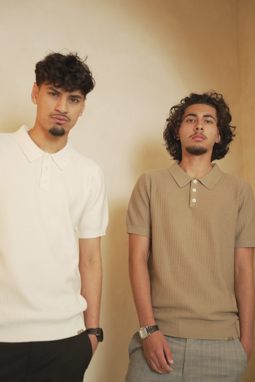 Taupe Averno Heritage Polo – Relaxed Fit