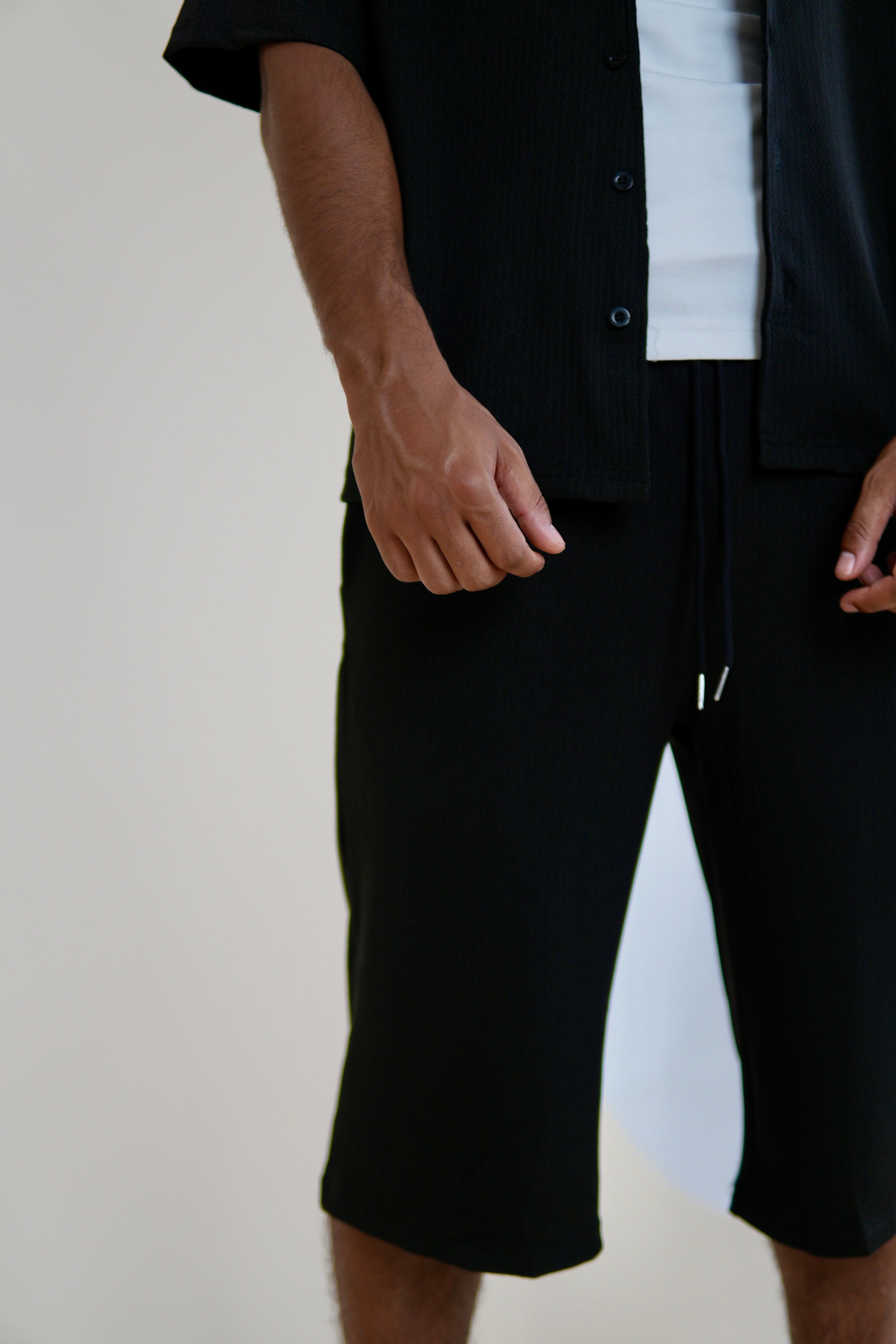 Men's Black Rivieria Relaxed Shorts