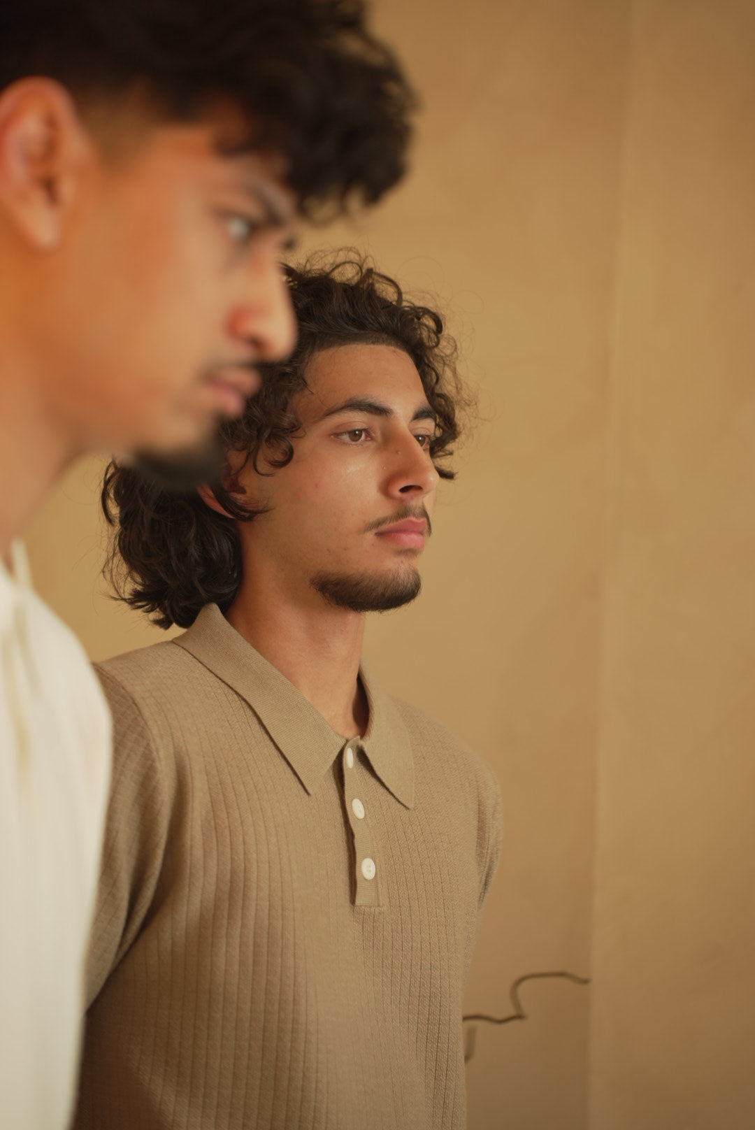 Taupe Averno Heritage Polo – Relaxed Fit