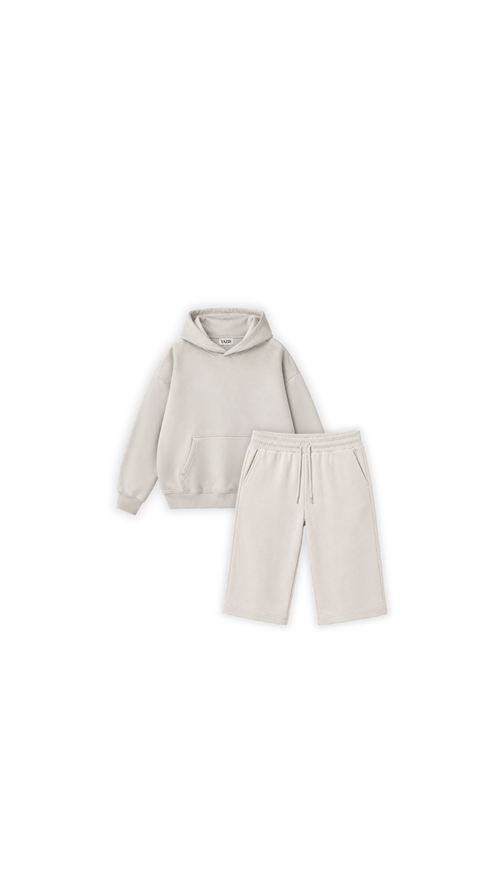 Essential Knee-Length Shorts Light Grey