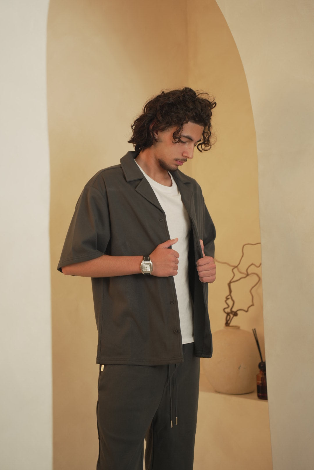 Beaufort Relaxed Set In Dark Grey