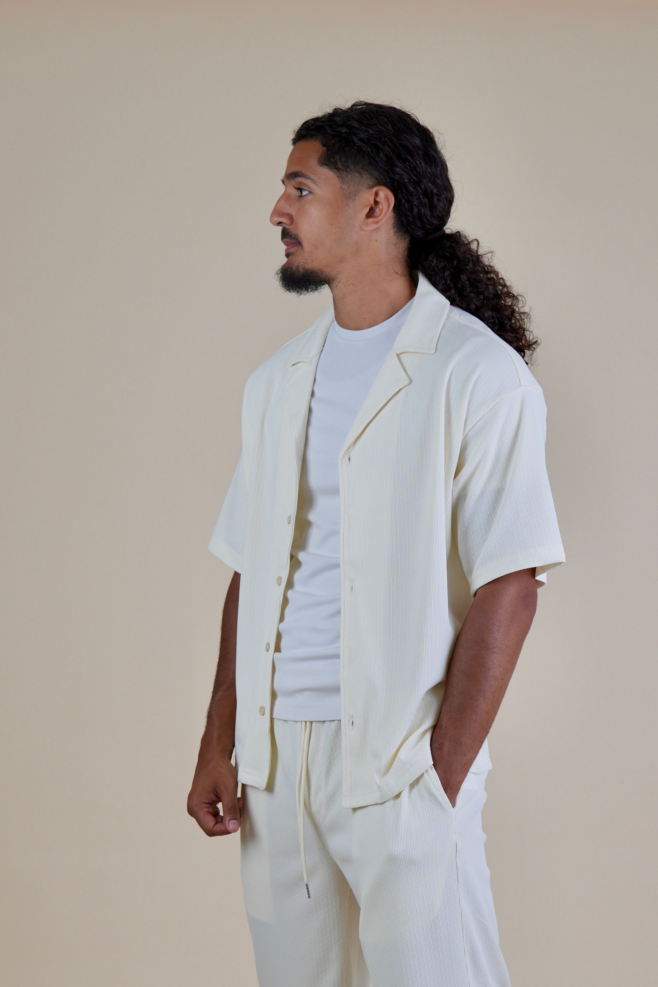 Men's Off-White Rivieria Relaxed Open Shirt