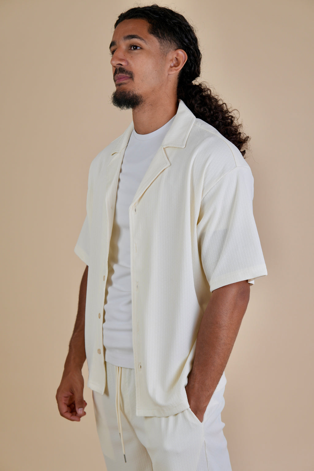 Men's Off-White Rivieria Relaxed Open Shirt