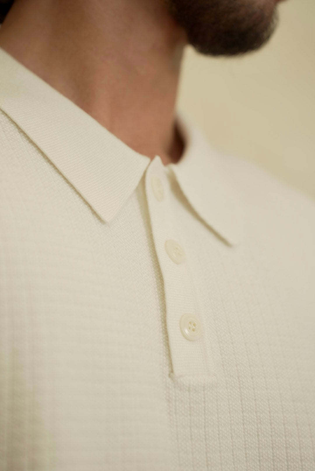 White Averno Heritage Polo – Relaxed Fit