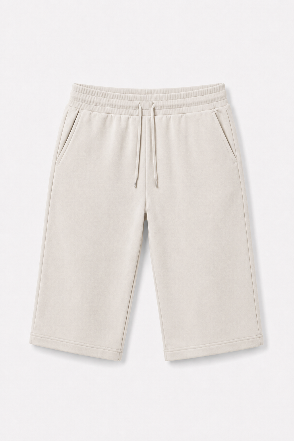 Essential Knee-Length Shorts Light Grey
