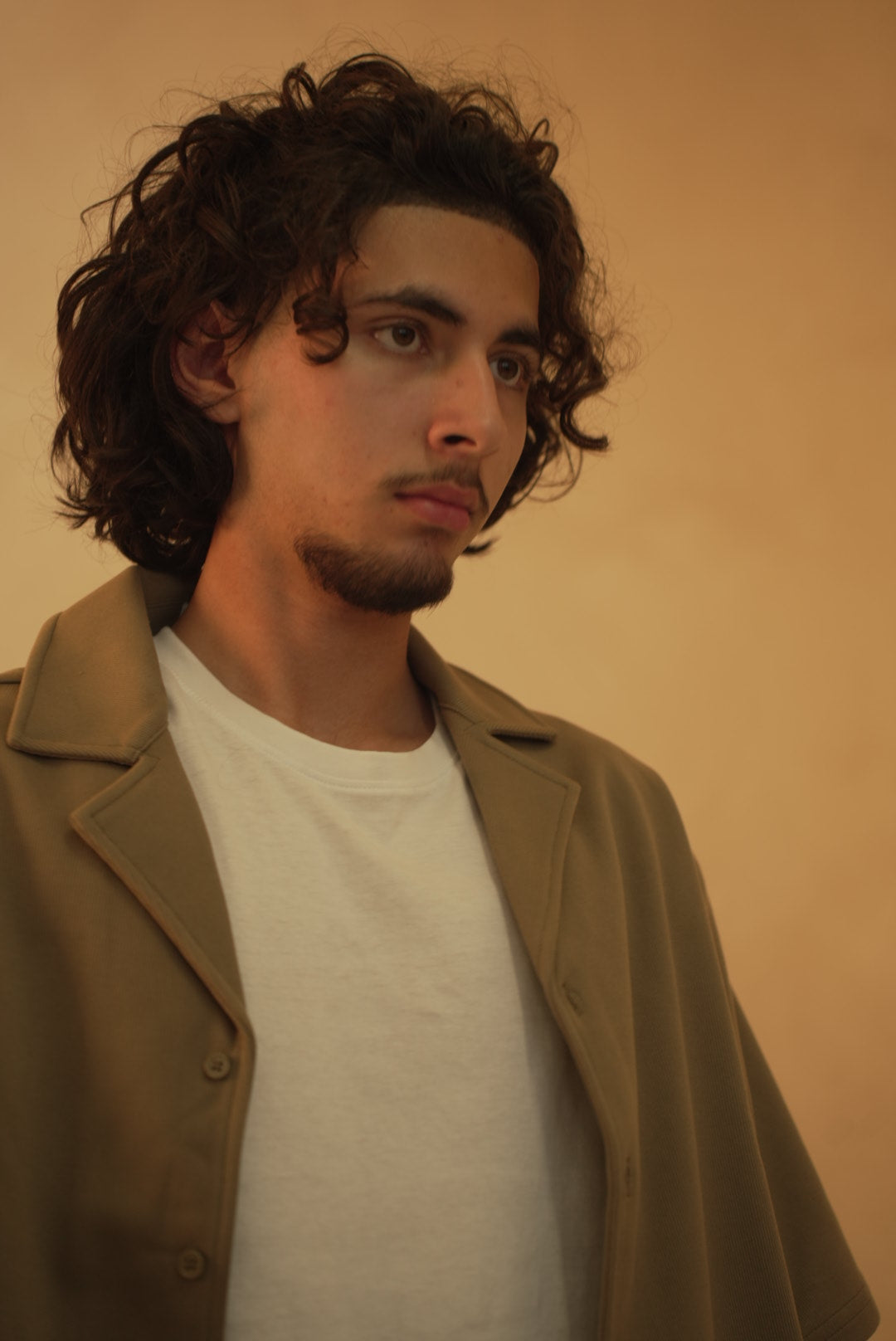 Relaxed Corduroy Top in Taupe