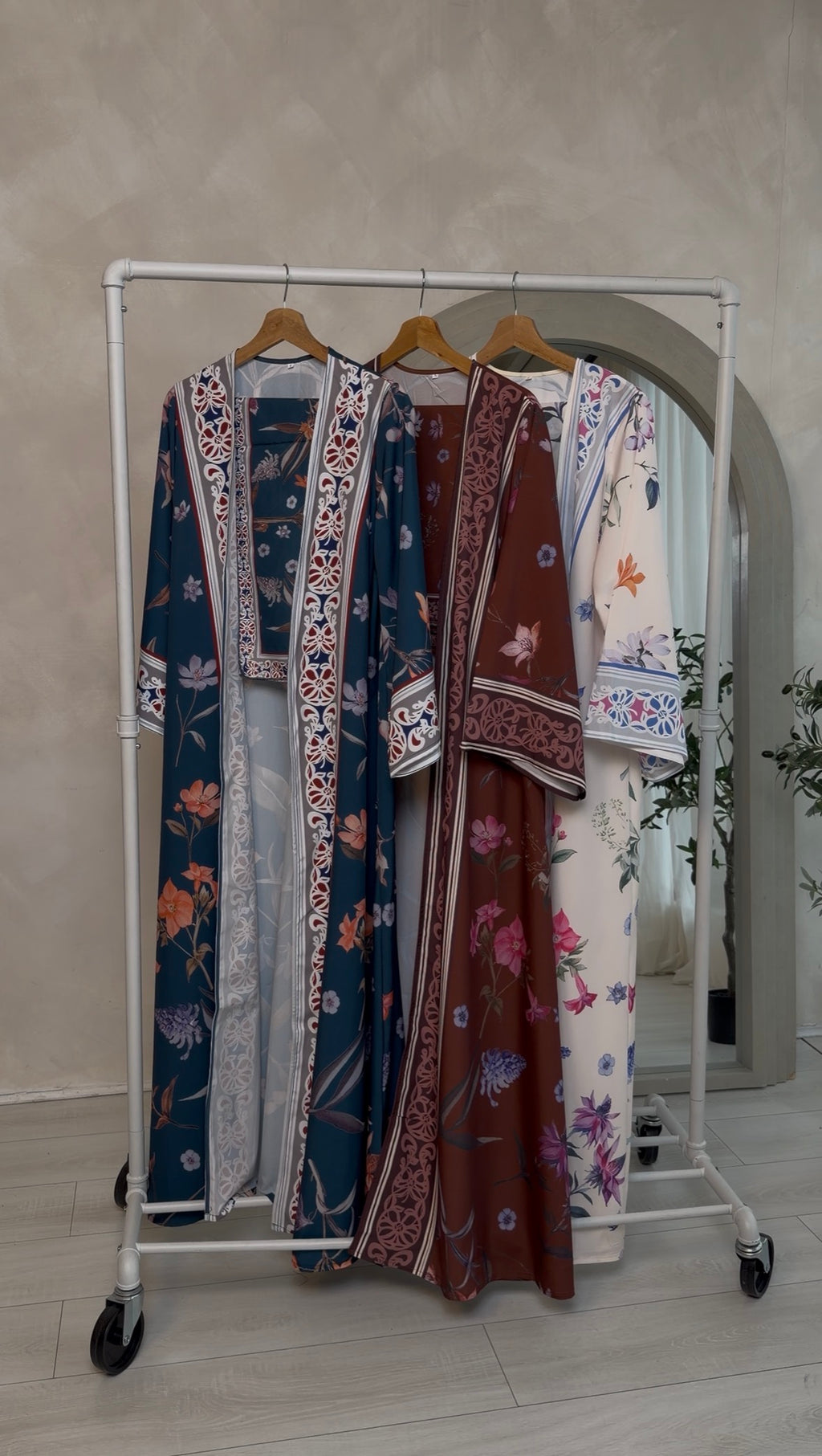The Ivory Blue Abaya