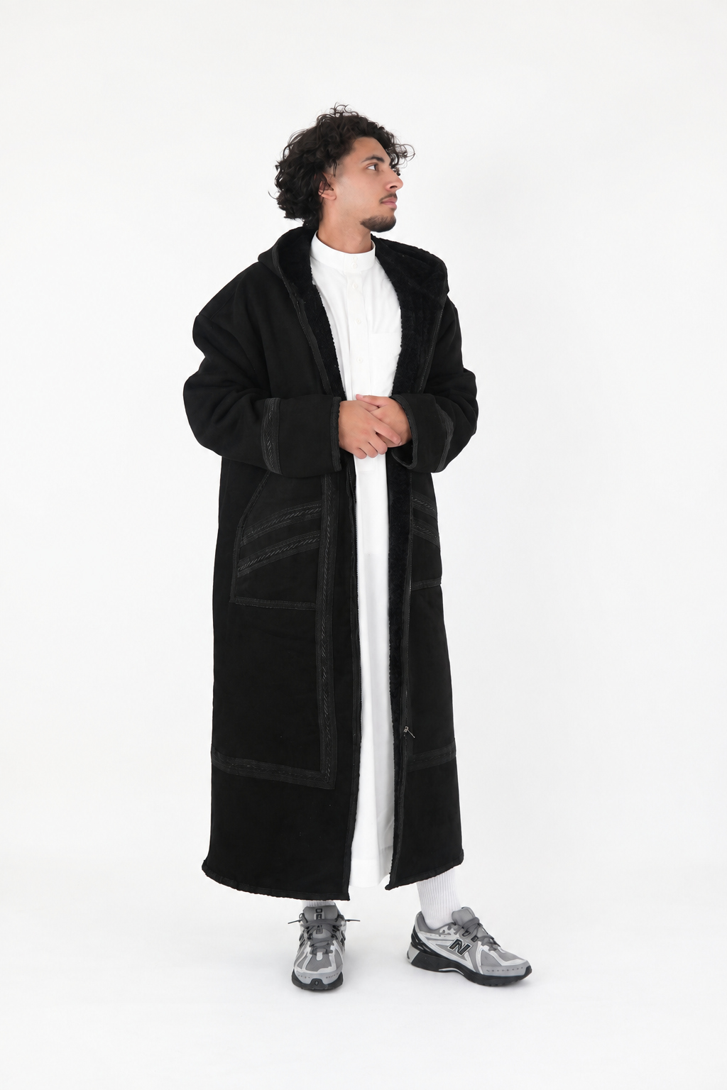 Men’s Black Farwa Coat