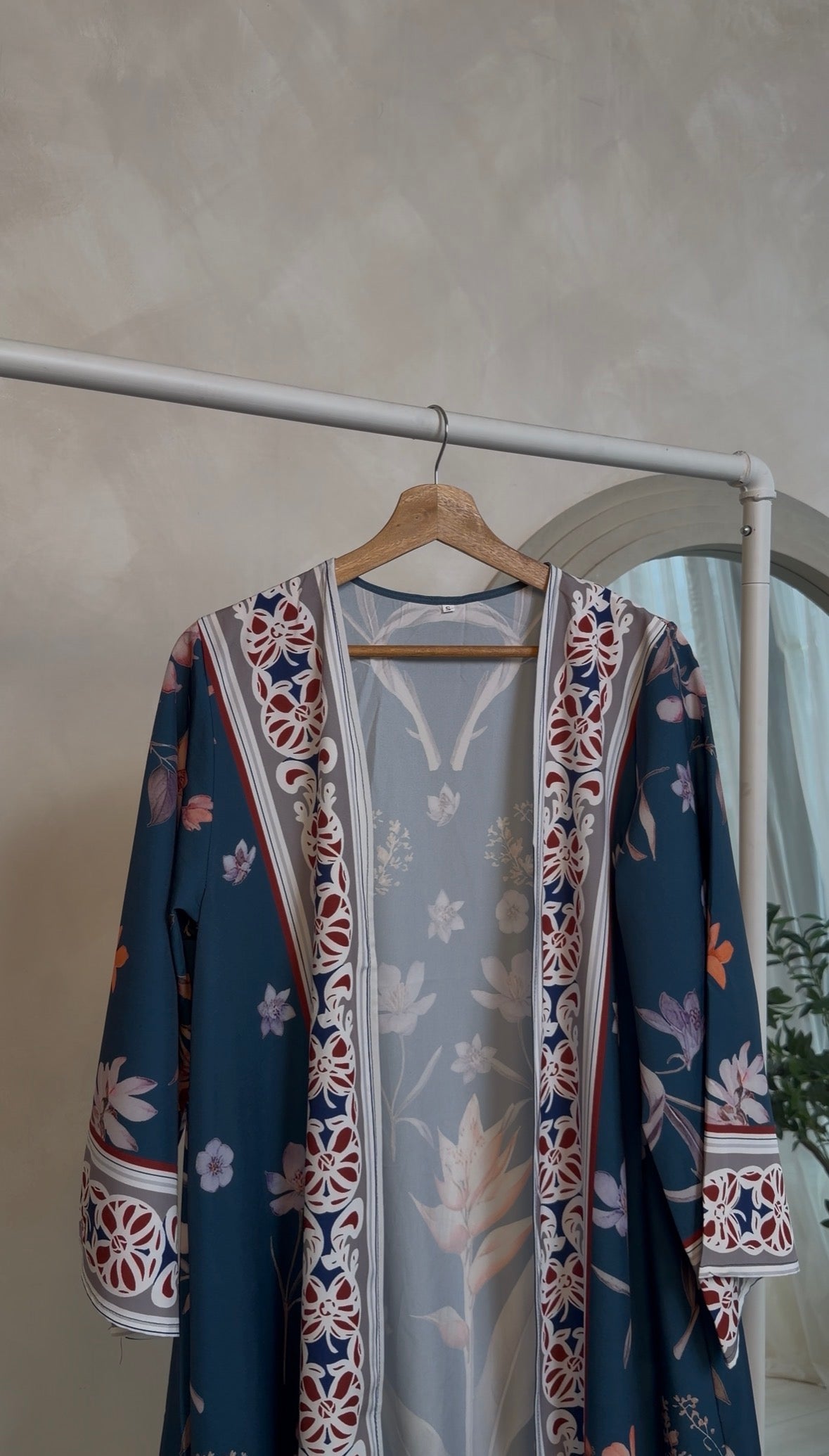 The Ivory Blue Abaya