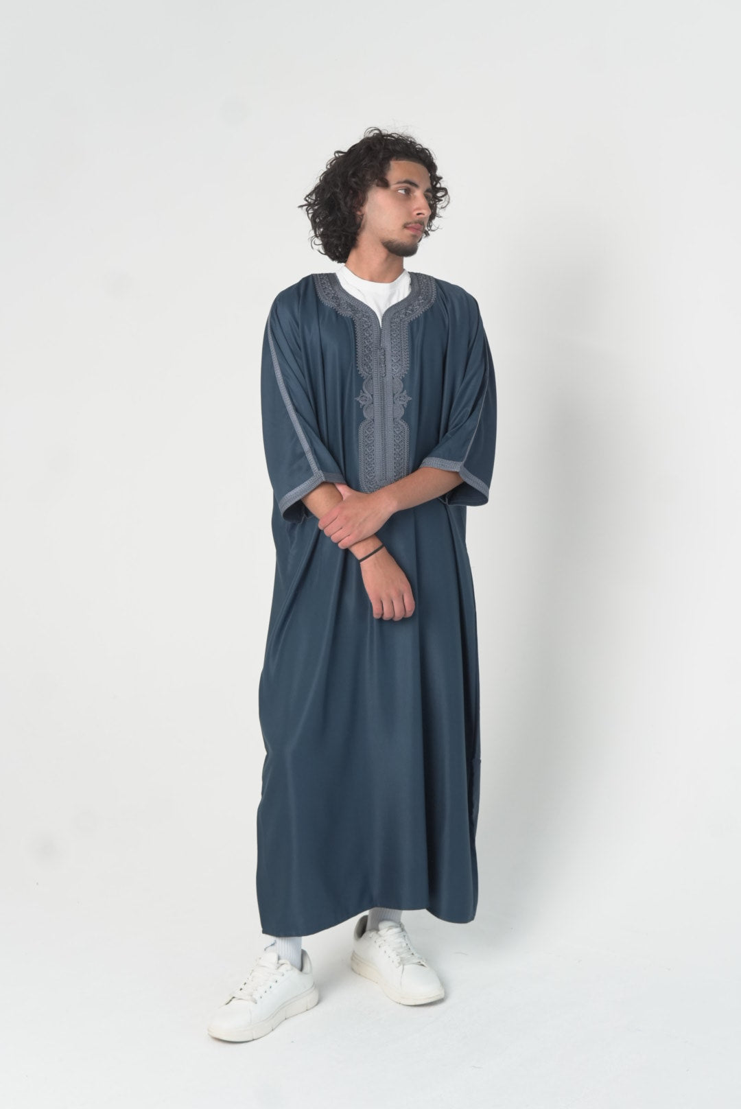Navy & Grey Gandoura