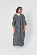 Men's Moroccan Dark Grey Gandoura front view – From #1 Shop YAZIR – YAZIRCO