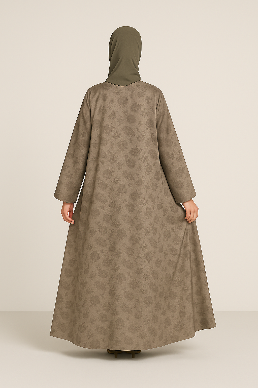 Zaitoon Green Abaya + Hijab