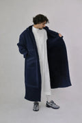 Men’s Navy Farwa Coat front view – From #1 Shop YAZIR – YAZIRCO