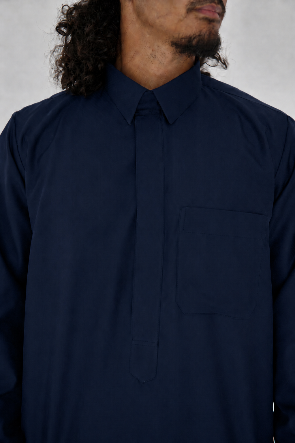 Premium Navy Diamond Thobe