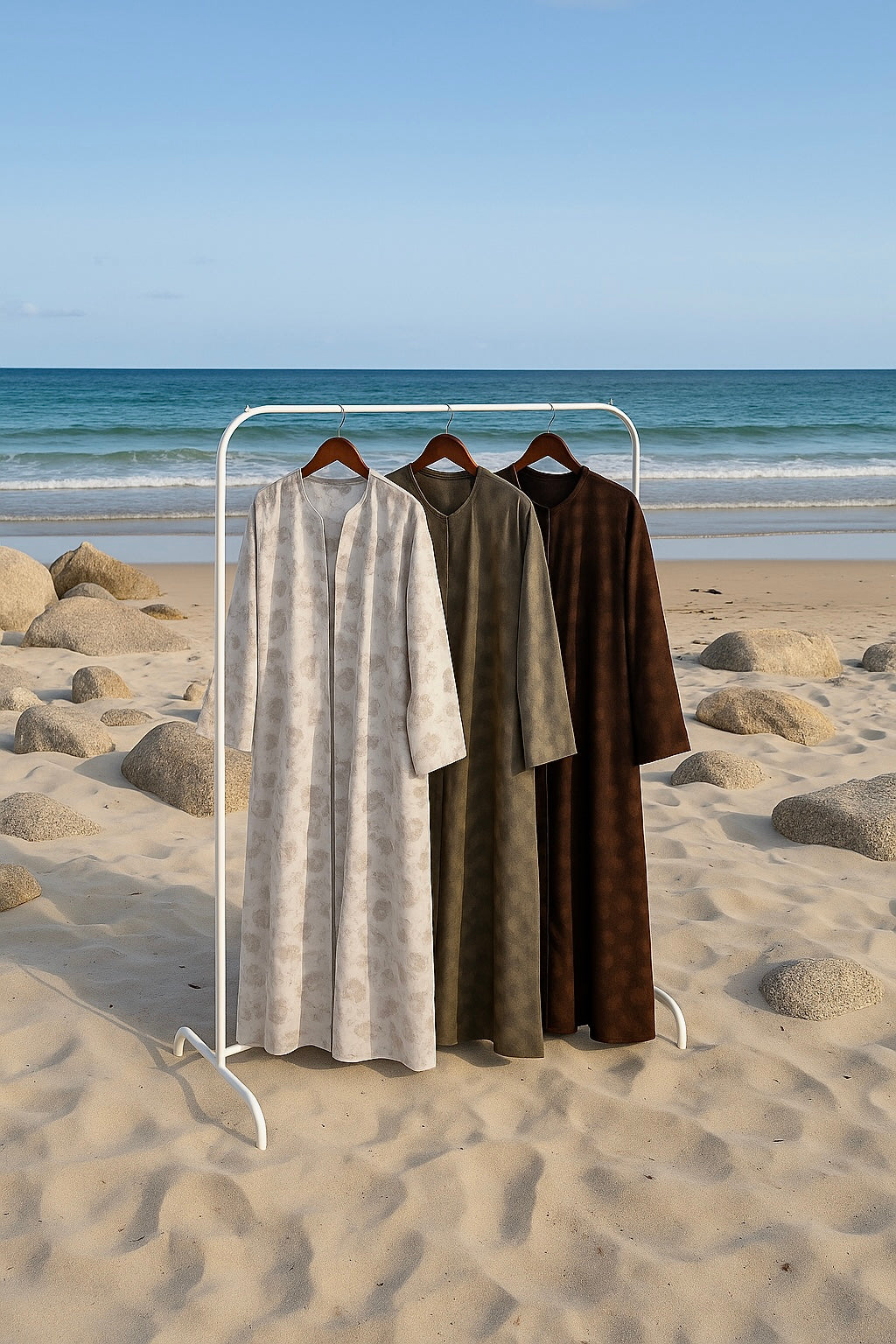 Pearl Mist Abaya + Hijab