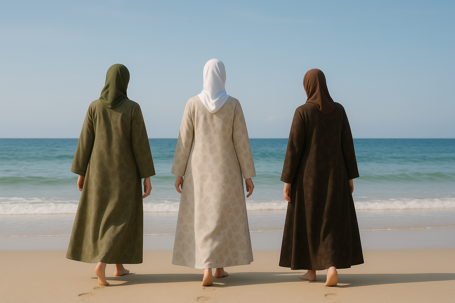 Pearl Mist Abaya + Hijab