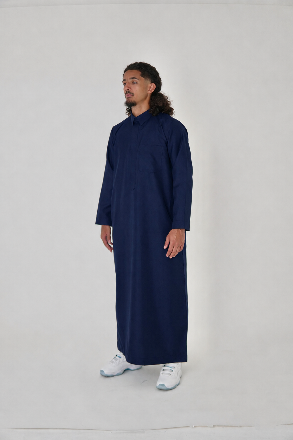 Premium Navy Diamond Thobe