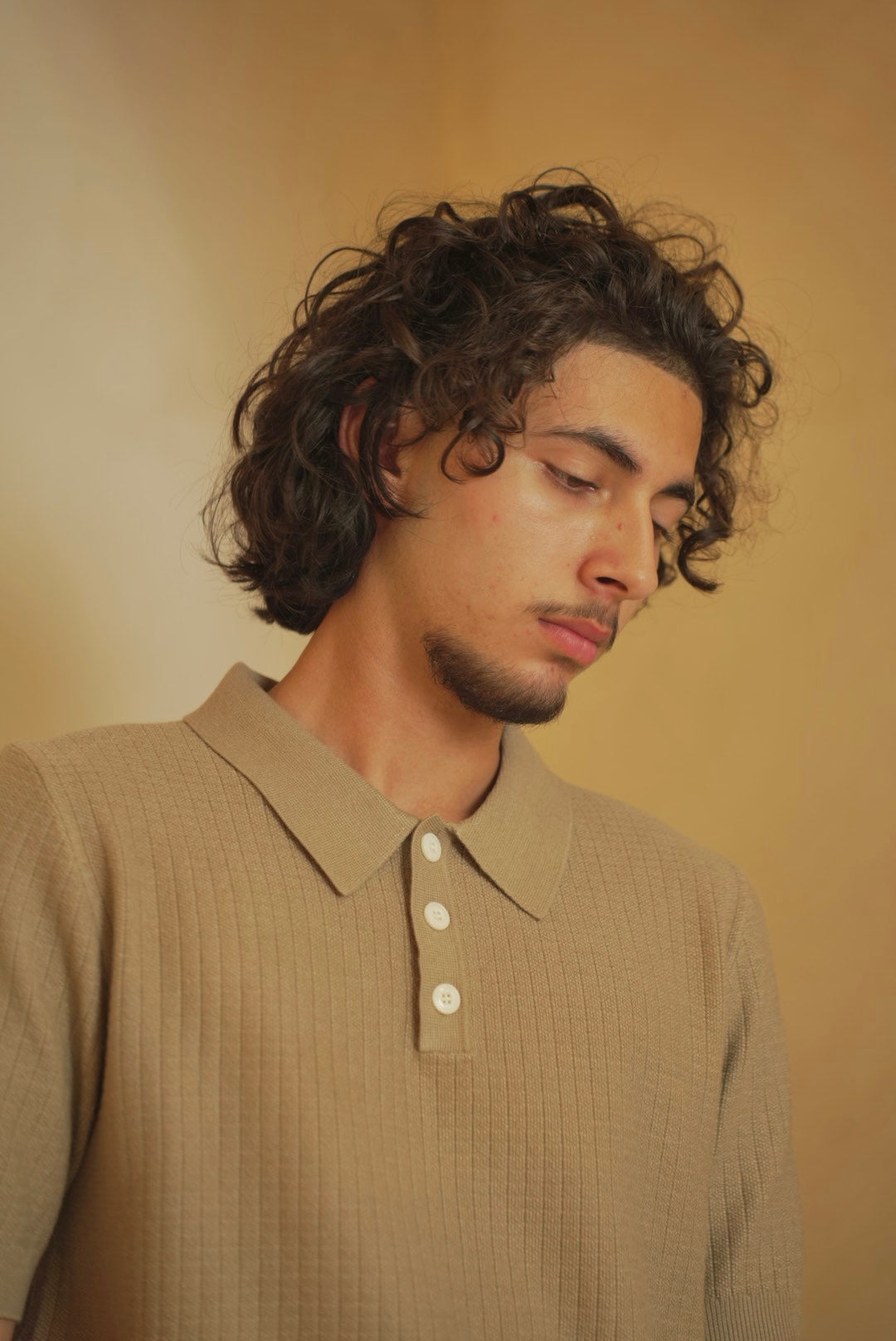 Taupe Averno Heritage Polo – Relaxed Fit