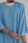 Sky Blue Gandoura front view – From #1 Shop YAZIR – YAZIRCO