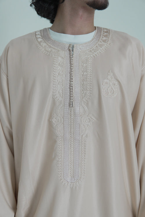 Beige Kaftan front view – From #1 Shop YAZIR – YAZIRCO