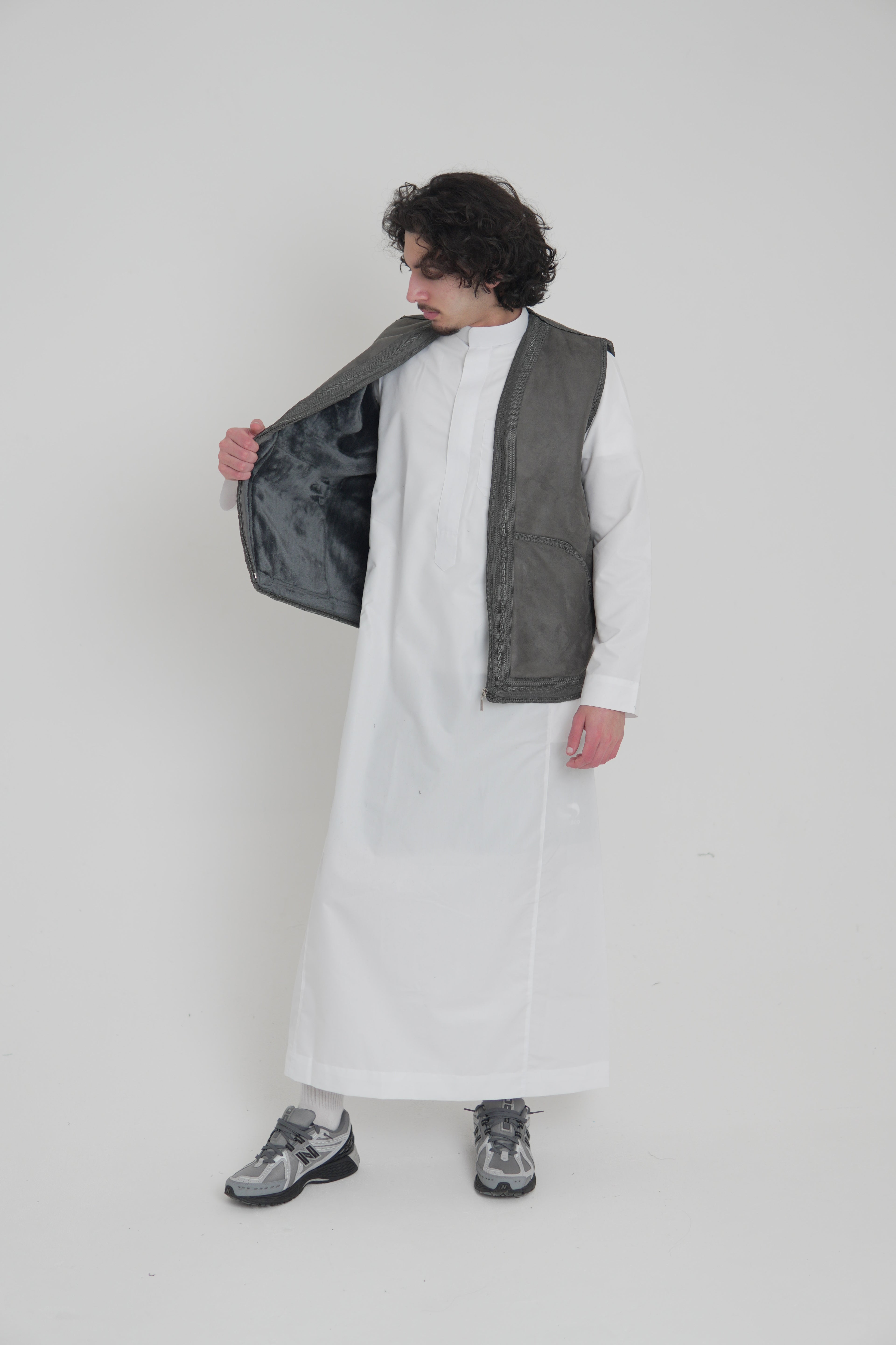 Grey Farwa Gilet - Men's Bodycoat