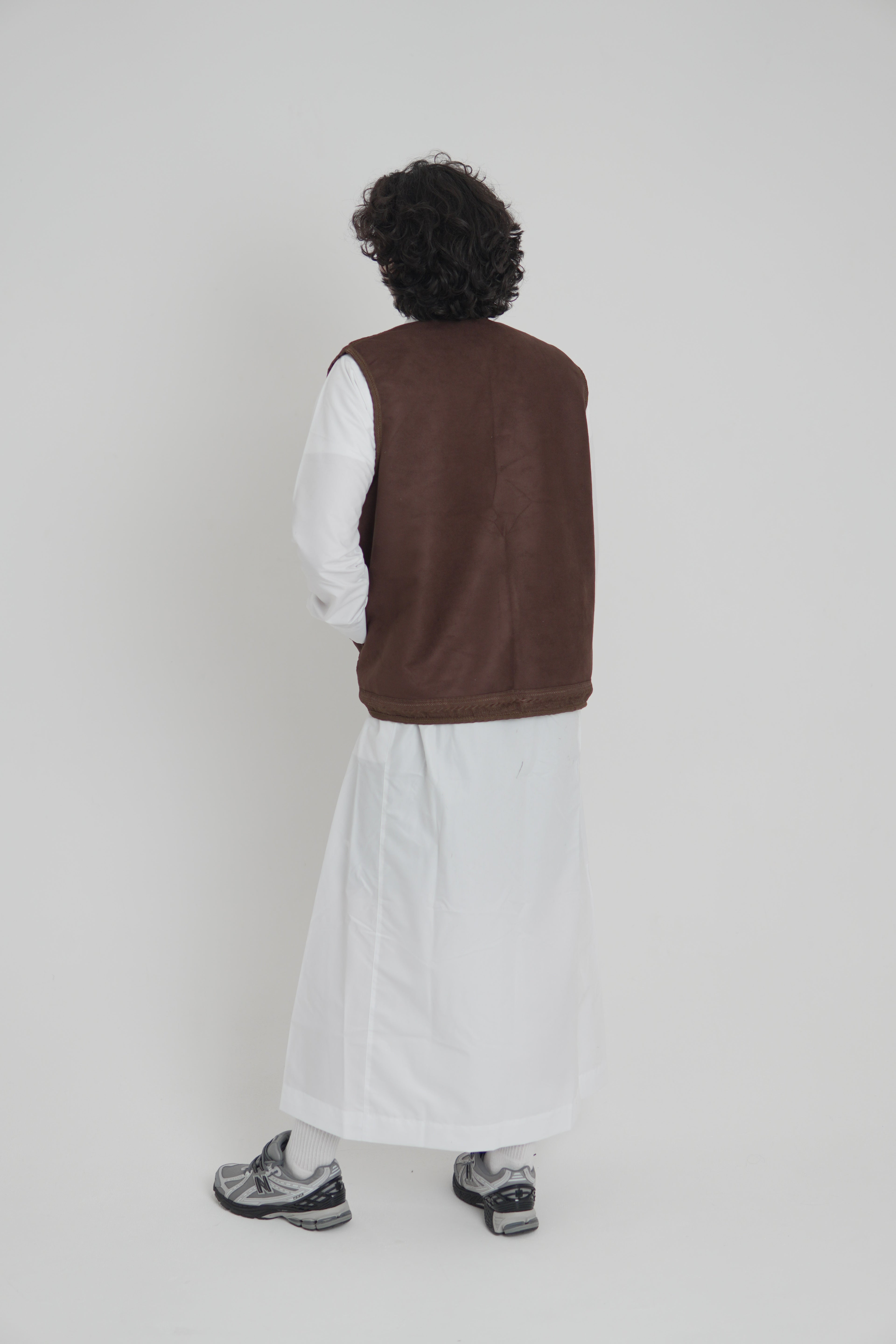 Dark Brown Farwa Gilet - Men's Bodycoat