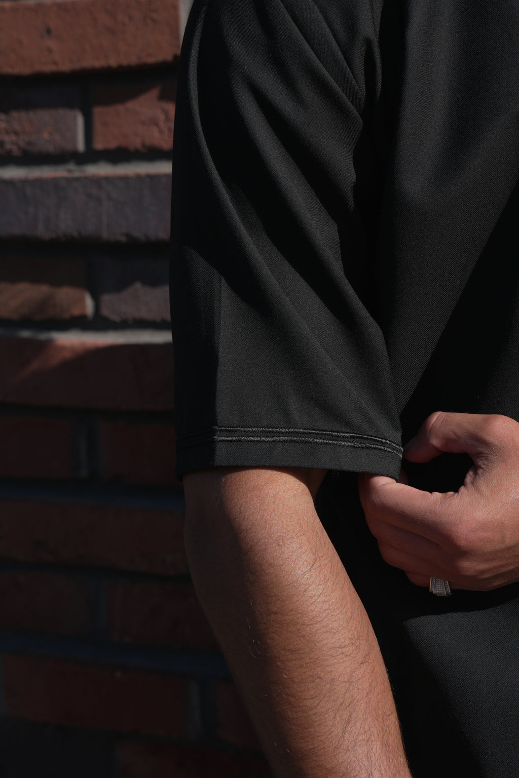 Premium Black Emirati Half Sleeve Thobe