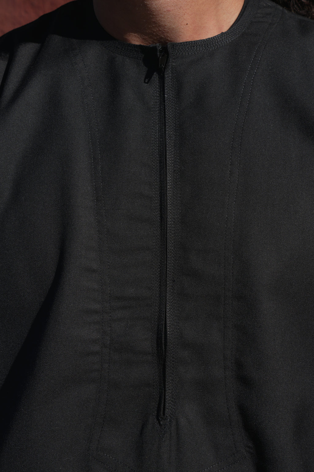 Premium Black Emirati Half Sleeve Thobe