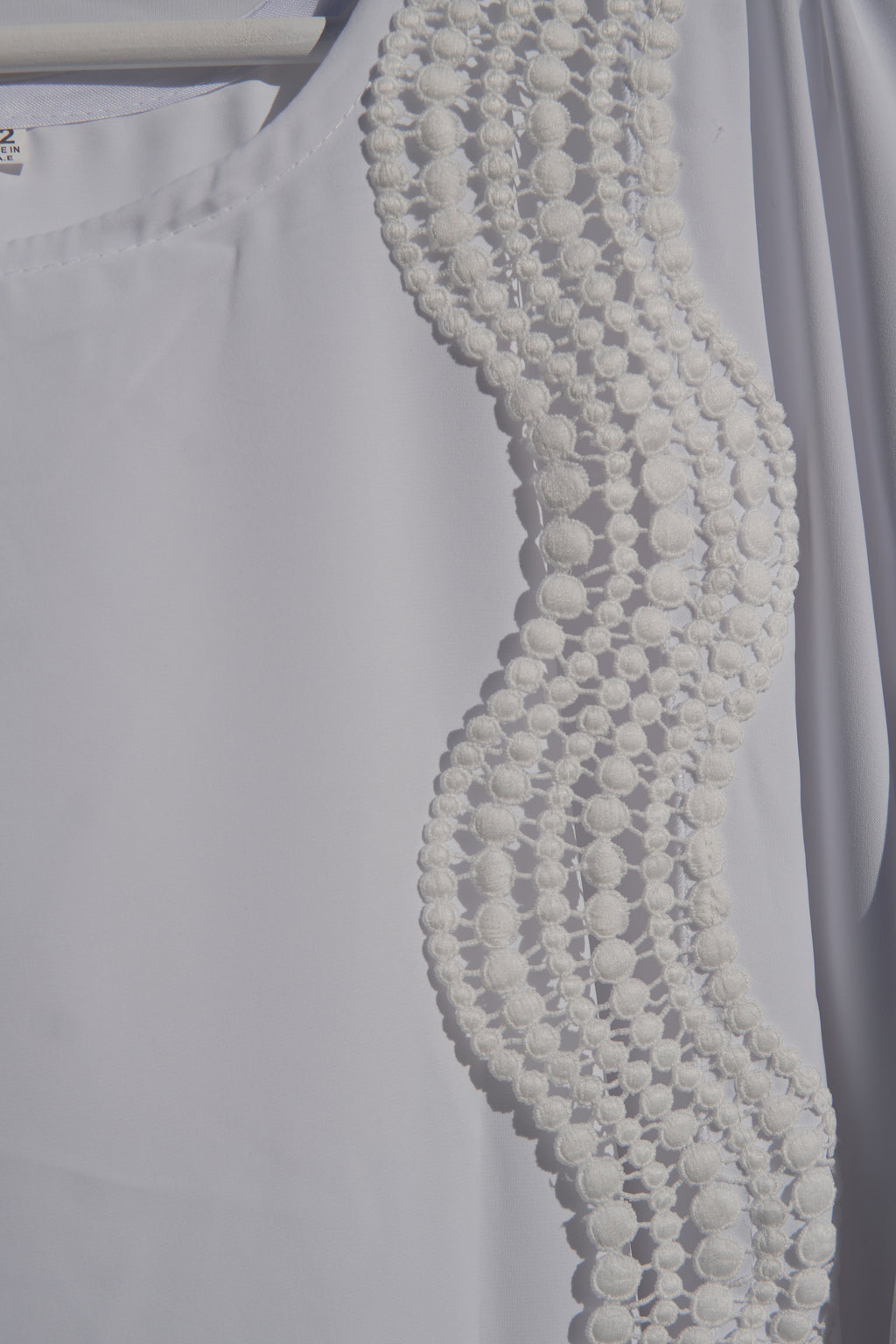 Zunaira Lace Abaya 4 Piece Set – Purity White Abaya with Hijab & Slip Dress