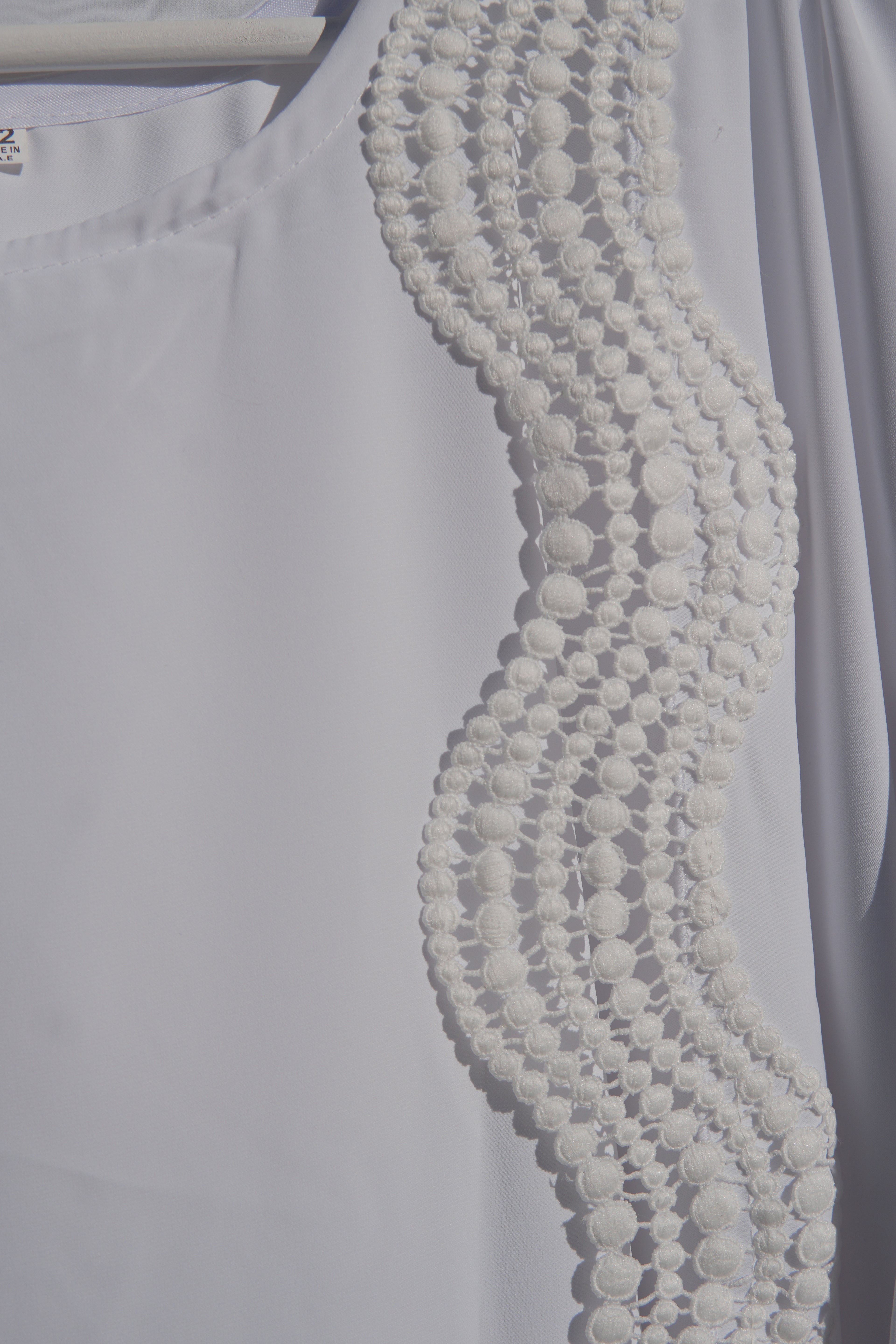 Zunaira Lace Abaya 4 Piece Set – Purity White Abaya with Hijab & Slip Dress