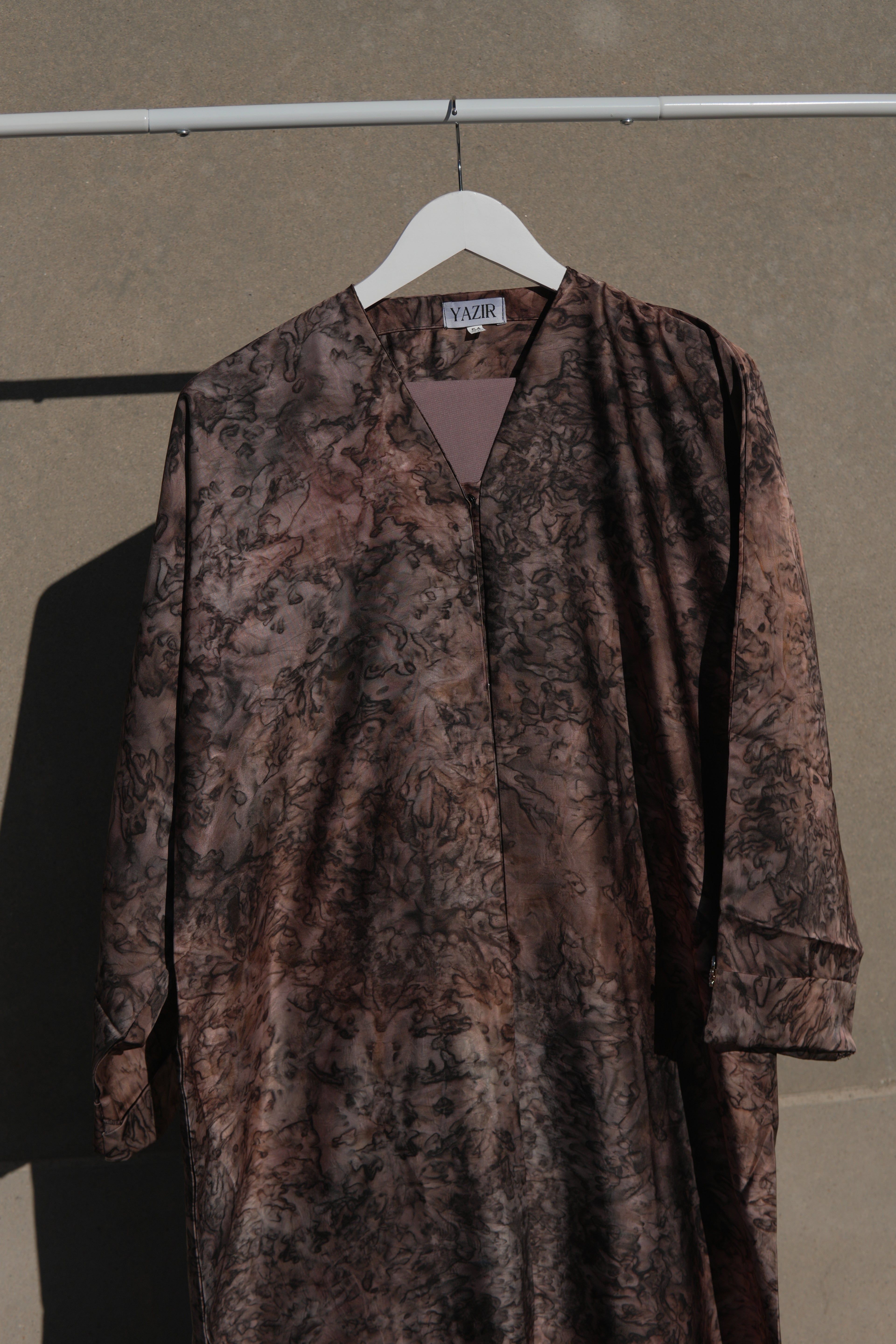 Avenra Printed Abaya 2 Piece Set – Sunset Marble Modest Abaya with Hijab
