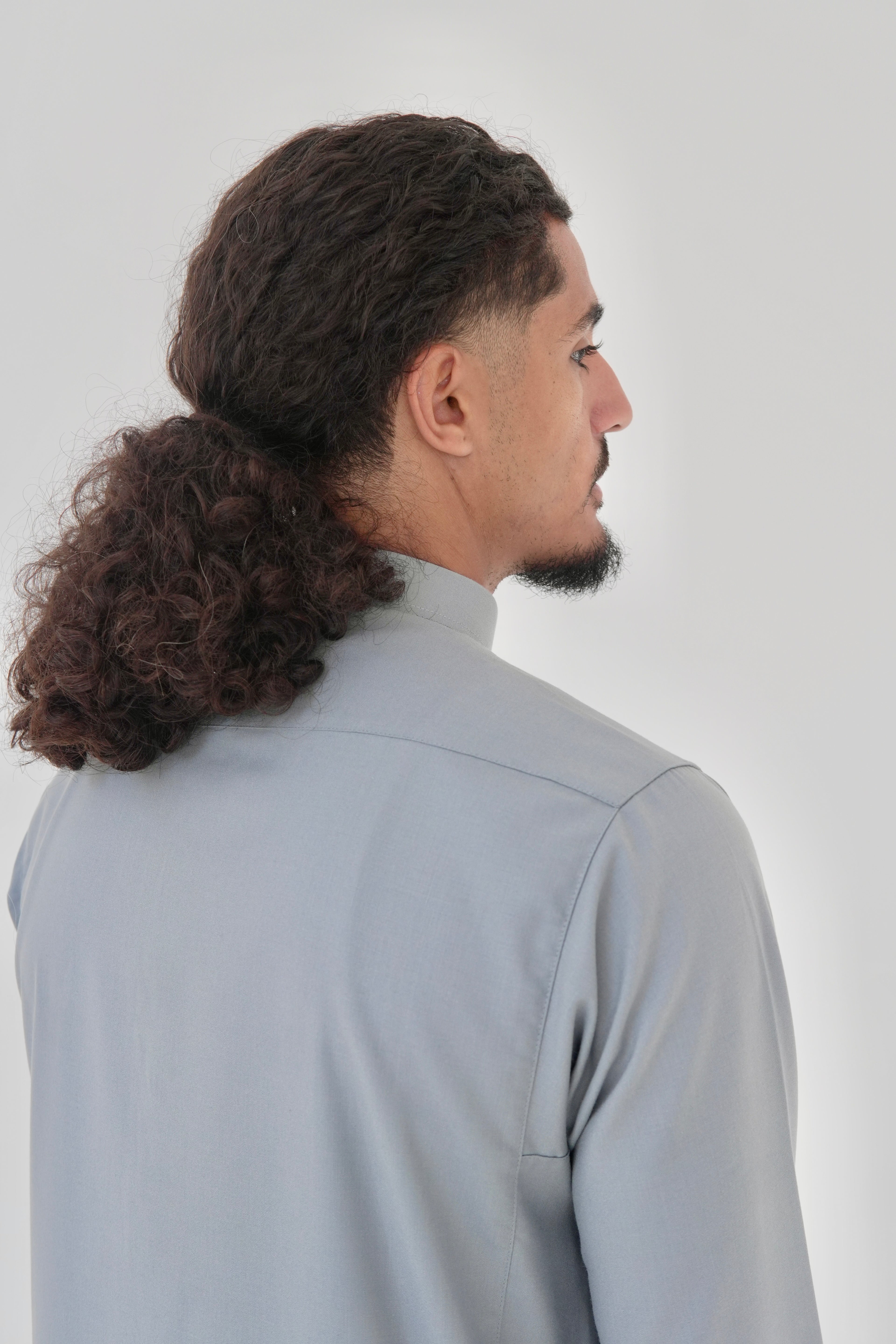 Classic Light Grey Saudi Thobe