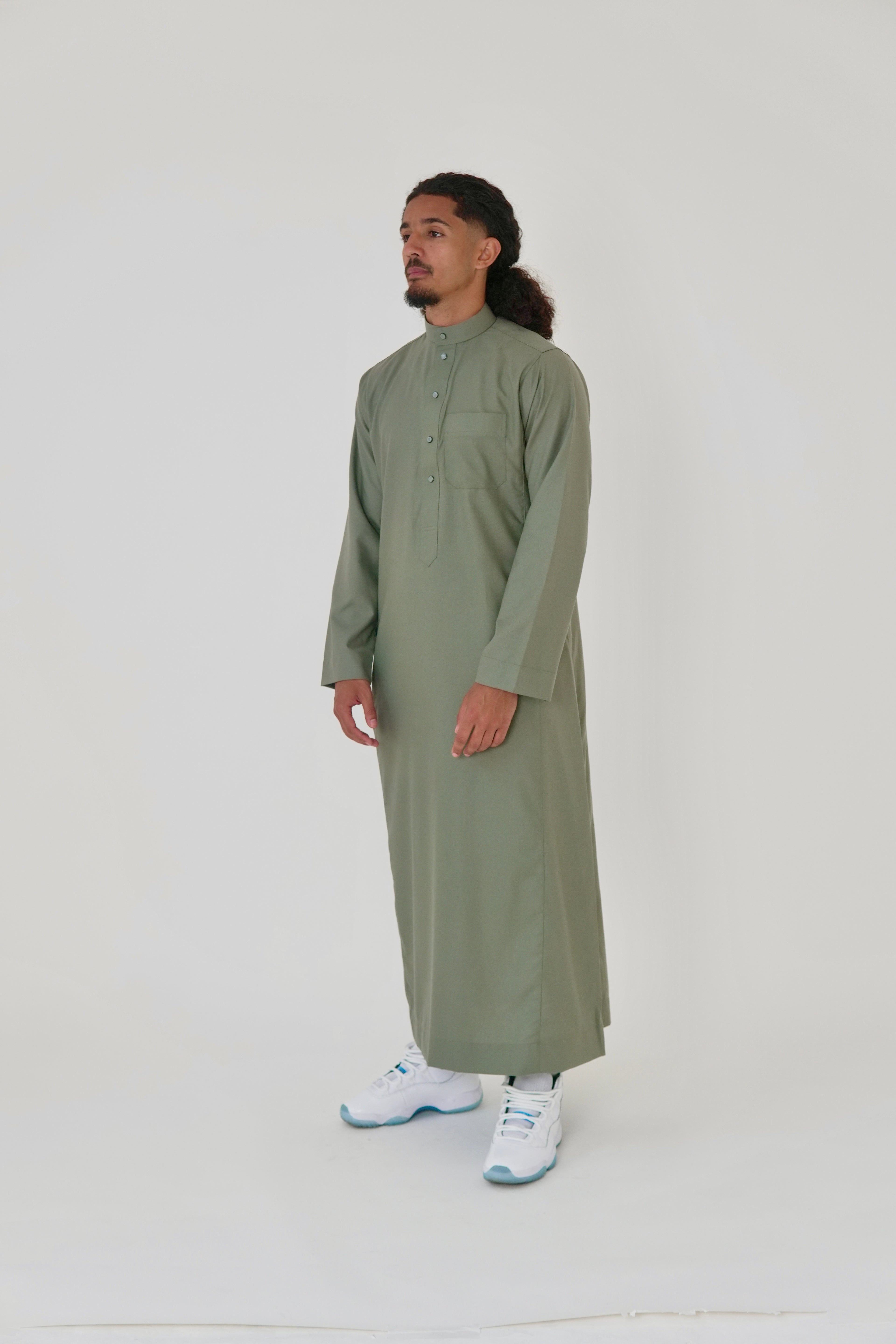 Classic Olive Saudi Thobe