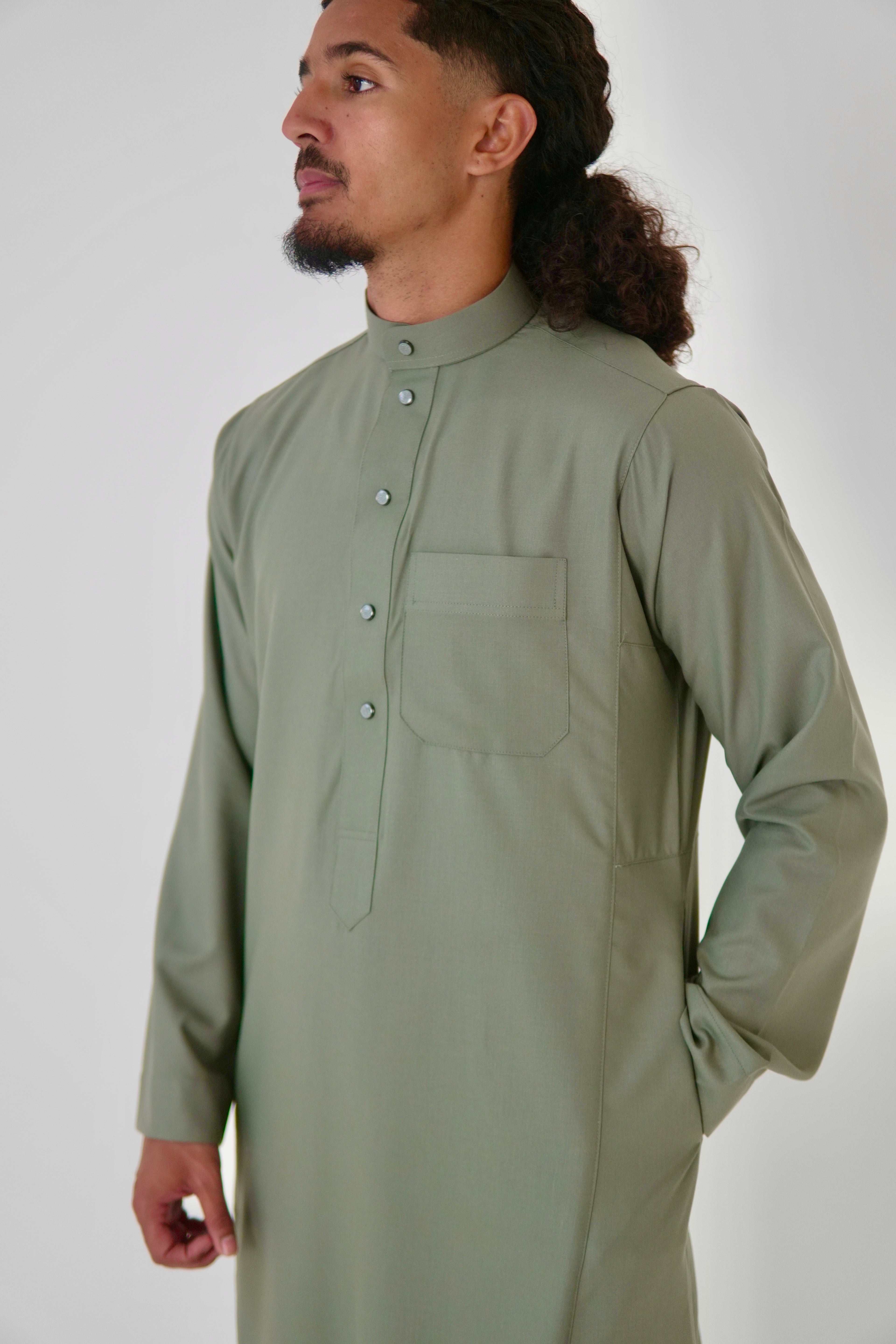 Classic Olive Saudi Thobe