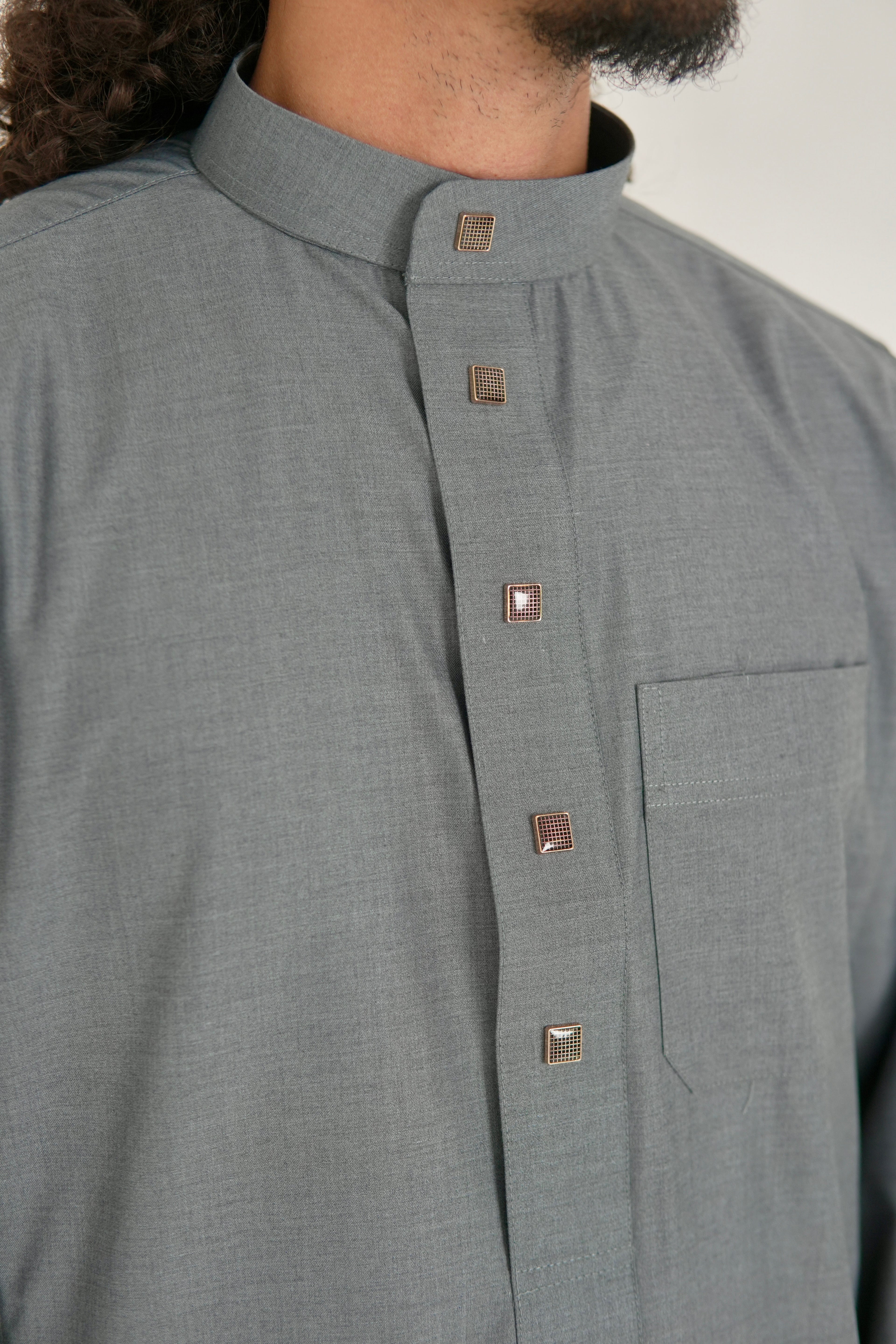 Classic Heather Grey Saudi Thobe