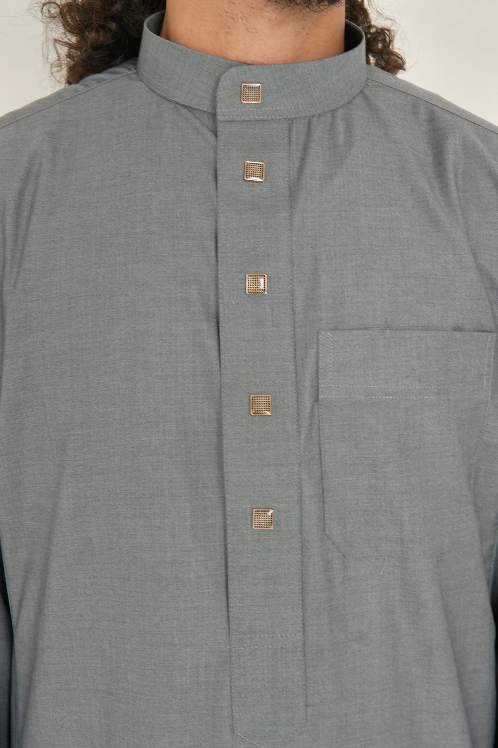 Classic Heather Grey Saudi Thobe product detail – From #1 Shop YAZIR – YAZIRCO