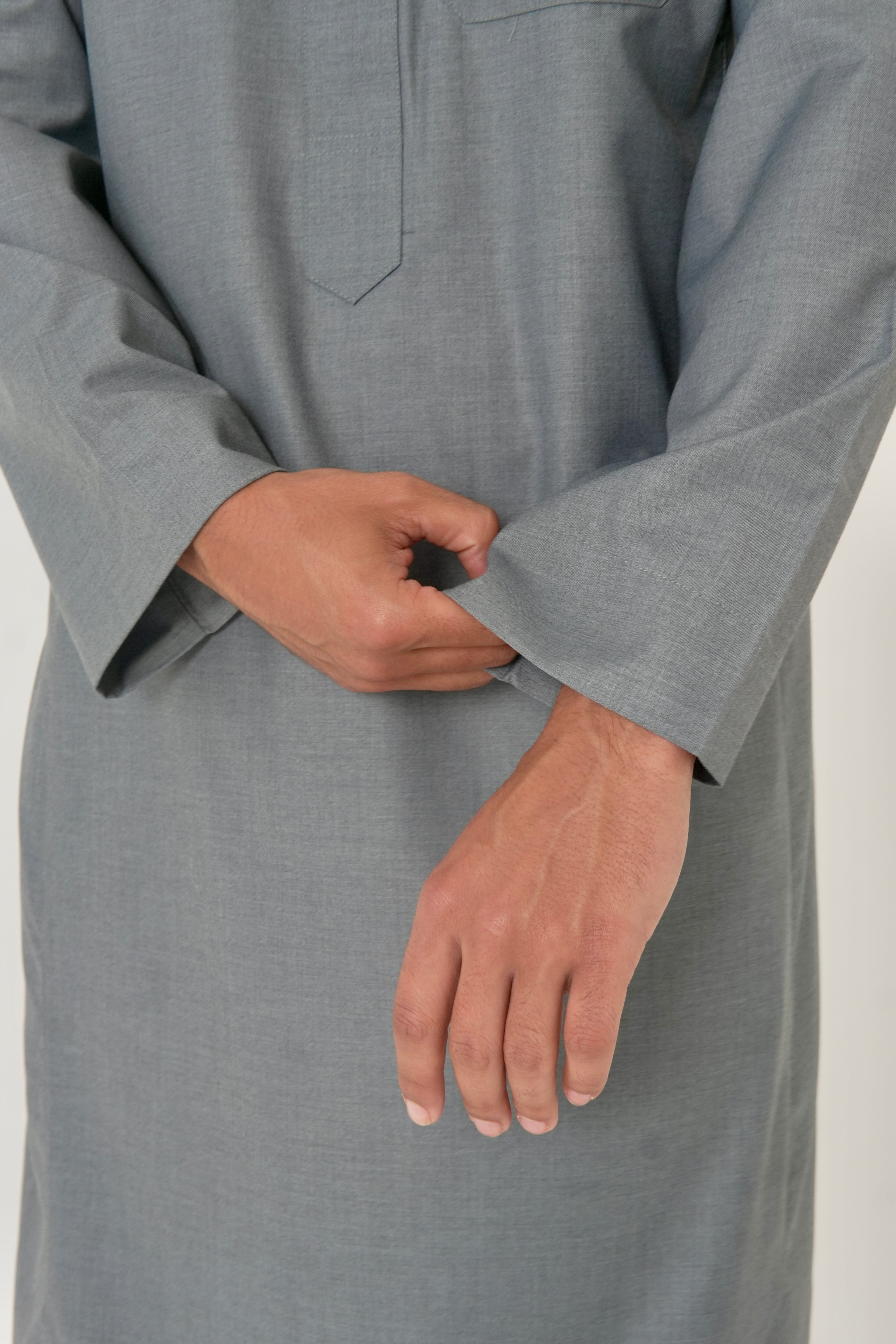 Classic Heather Grey Saudi Thobe