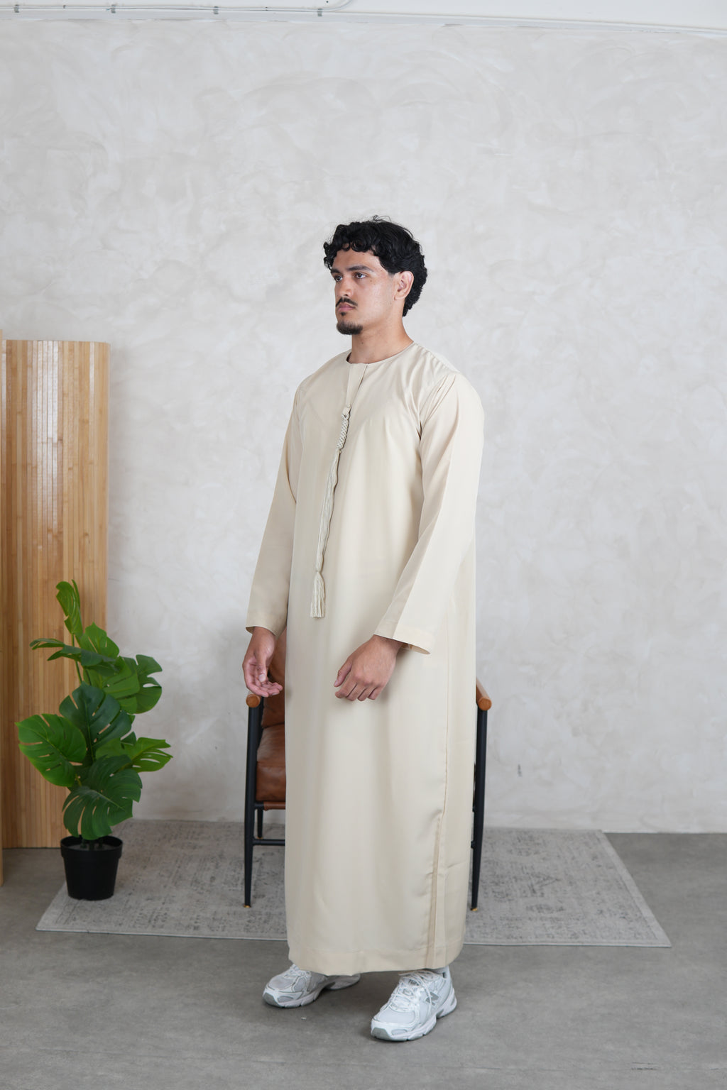 Luxury Beige Lightweight Zibda Emirati Thobe