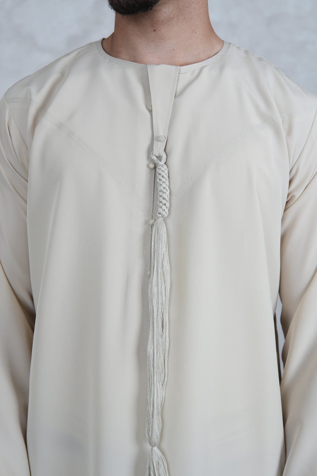 Luxury Beige Lightweight Zibda Emirati Thobe