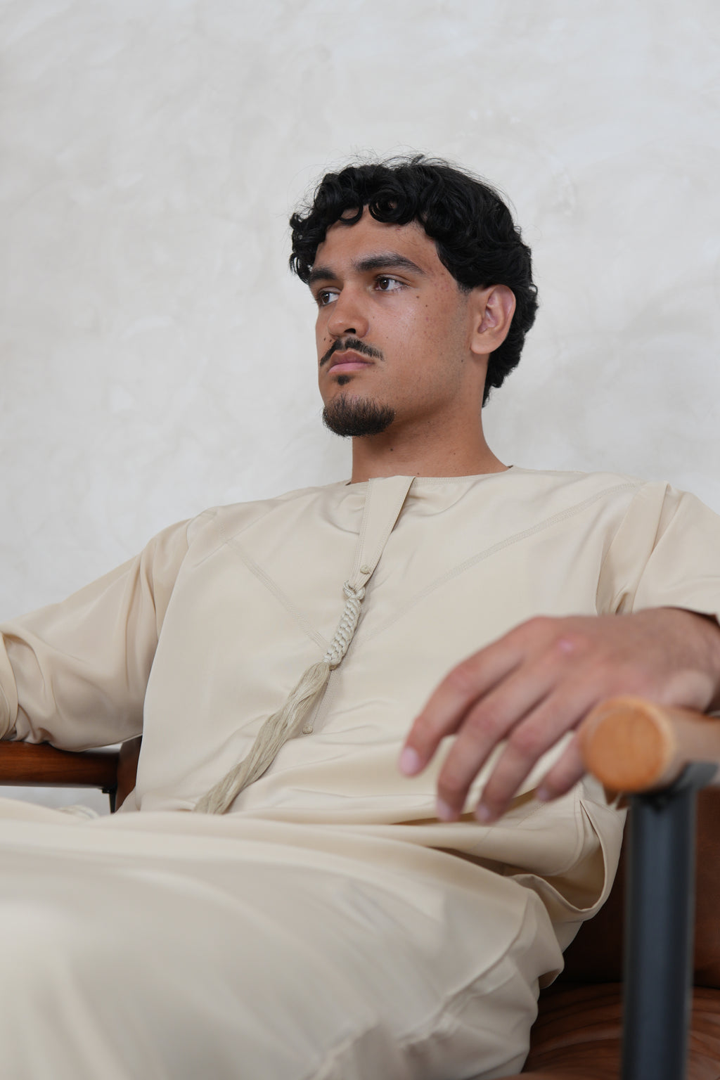 Luxury Beige Lightweight Zibda Emirati Thobe
