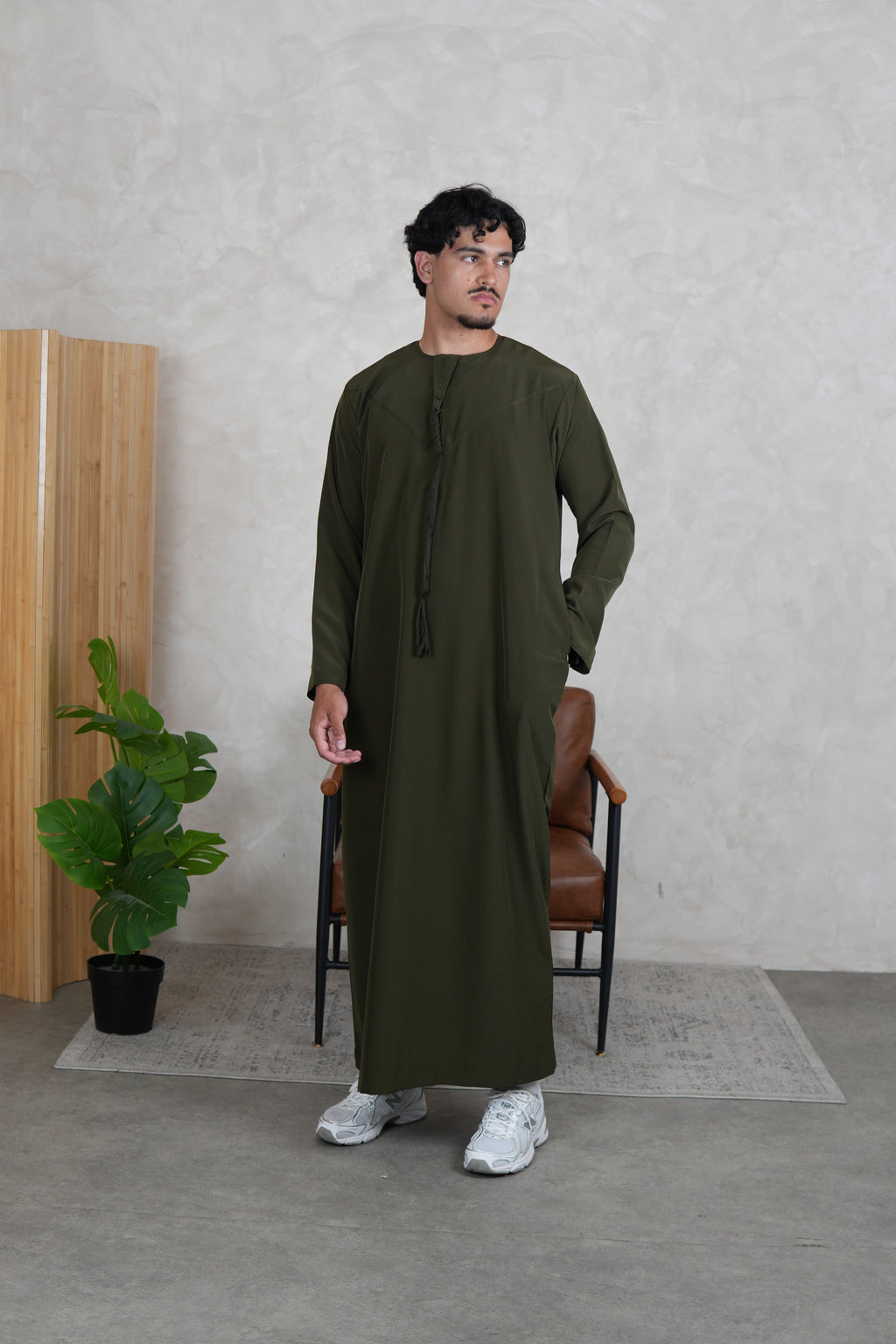 Luxury Khaki Lightweight Zibda Emirati Thobe