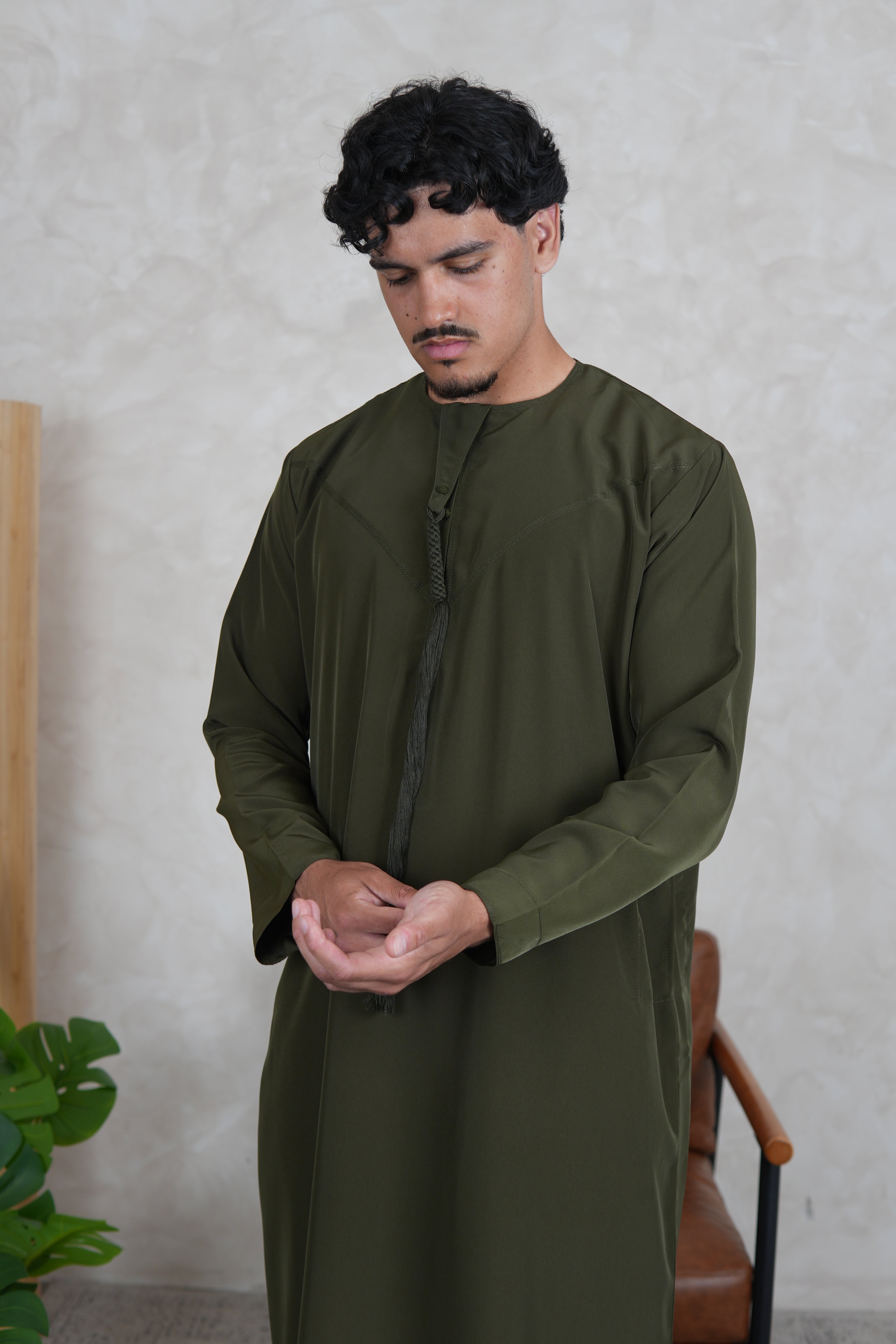 Luxury Khaki Lightweight Zibda Emirati Thobe