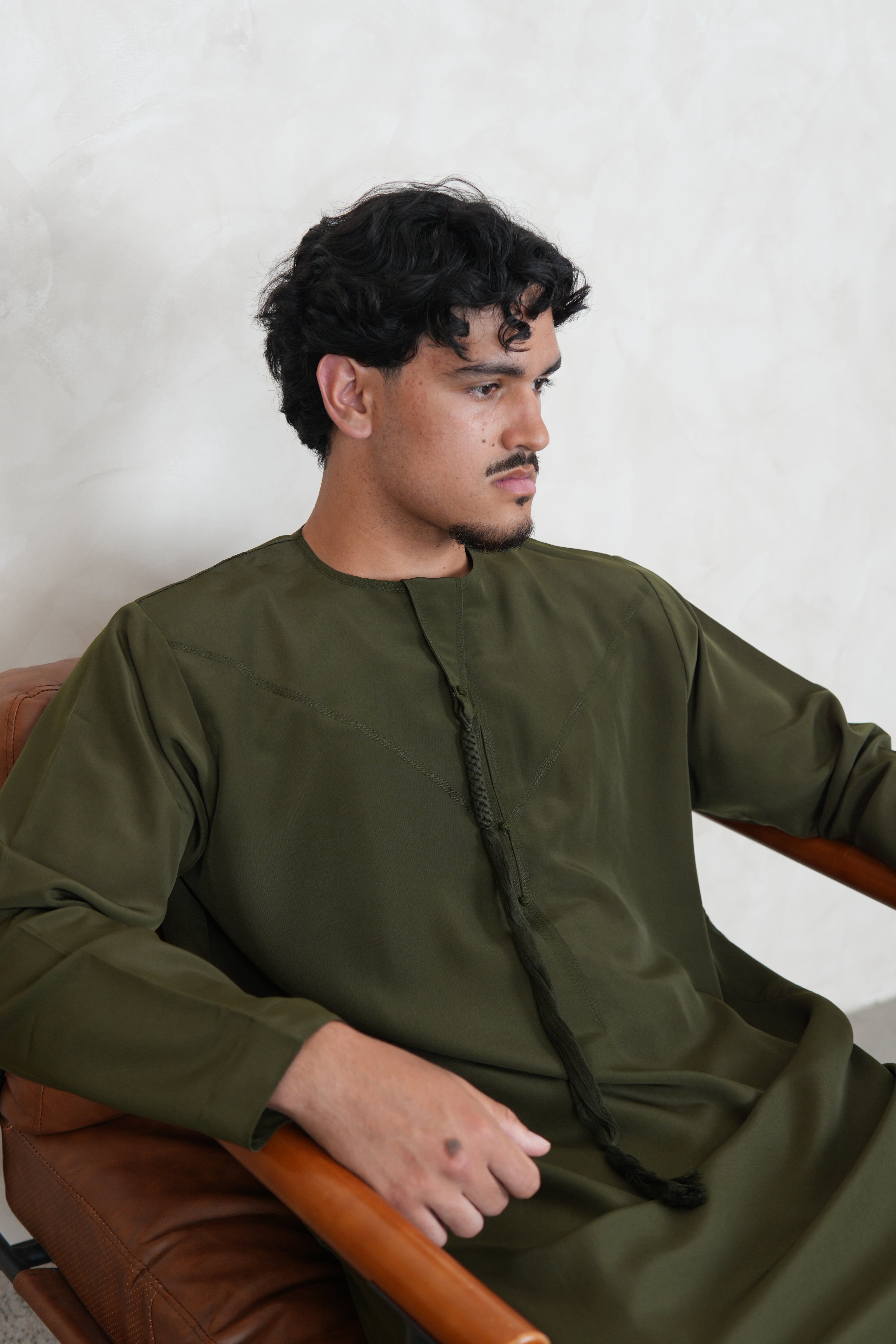 Luxury Khaki Lightweight Zibda Emirati Thobe